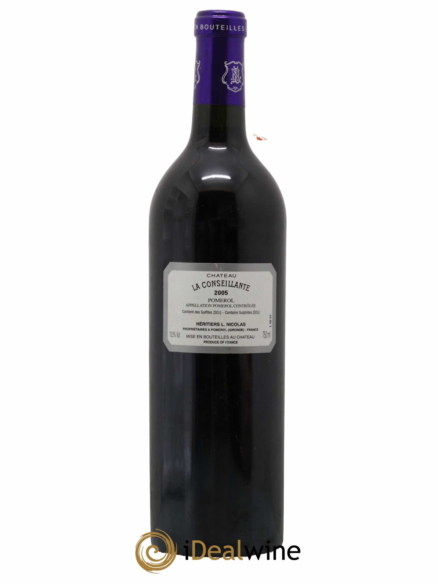 Château la Conseillante 2005 - Lot de 1 bouteille - 1