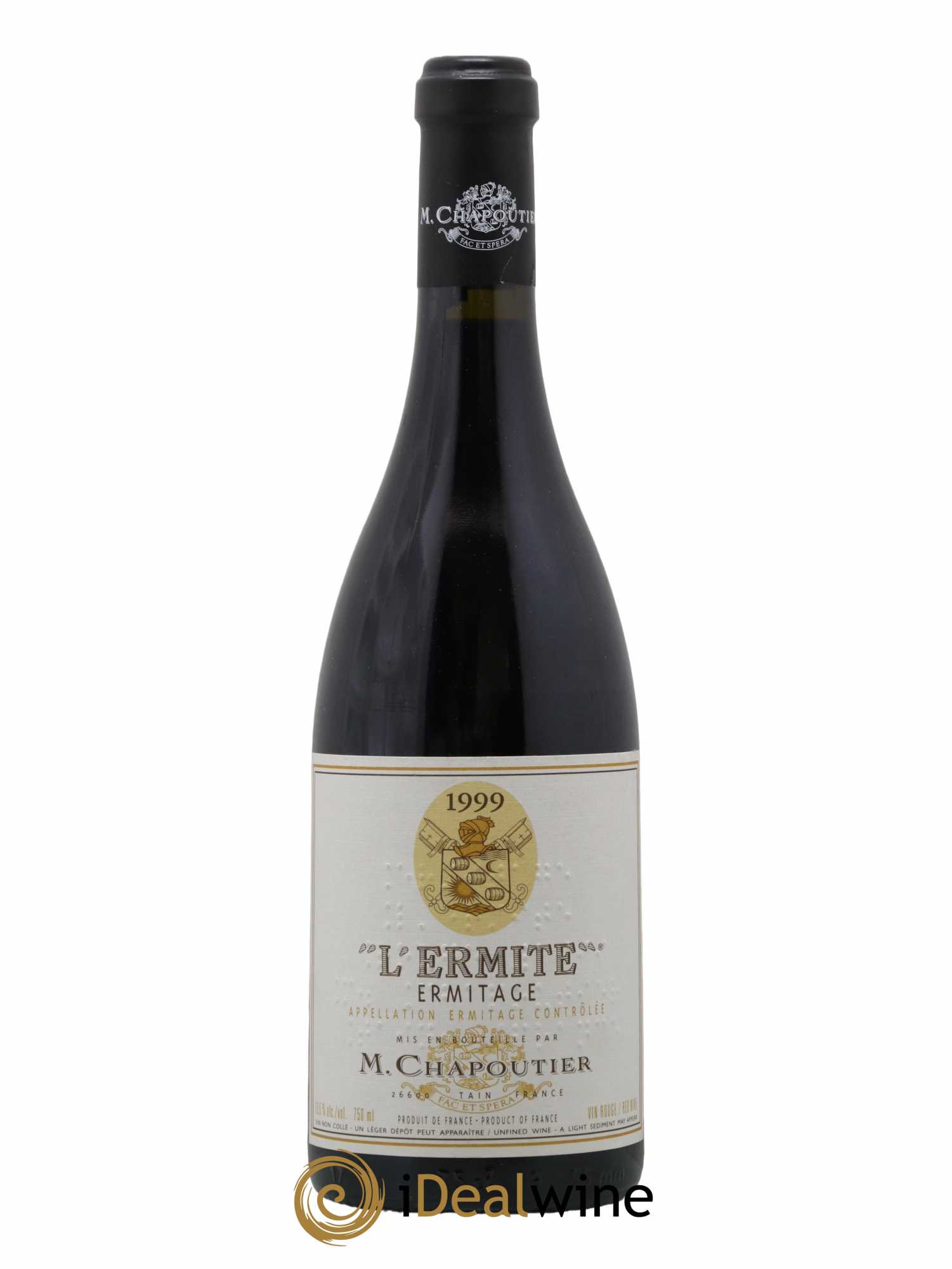 Hermitage Ermitage l'Ermite Chapoutier 1999 - Lot de 1 bouteille - 0