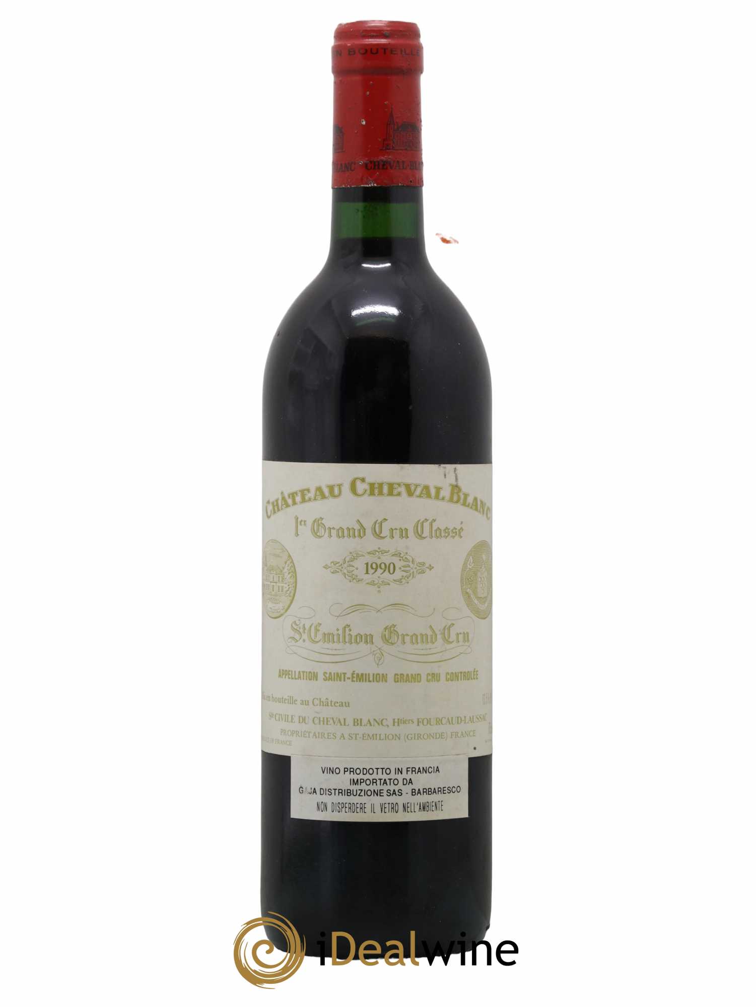 Château Cheval Blanc 1er Grand Cru Classé A 1990 - Lot de 1 bouteille - 0