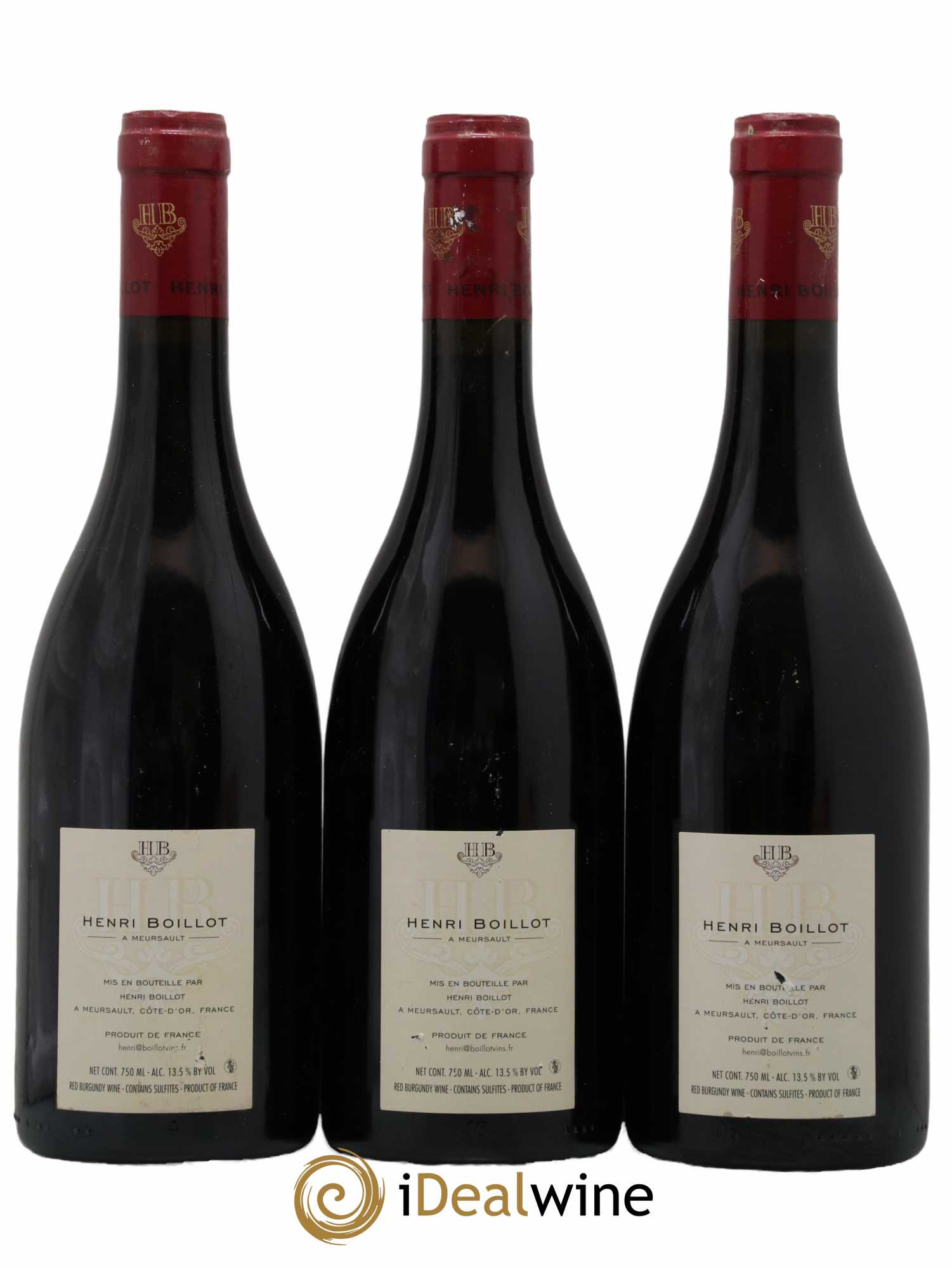 Clos de Vougeot Grand Cru Henri Boillot (Domaine) 2013 - Lot de 3 bouteilles - 1