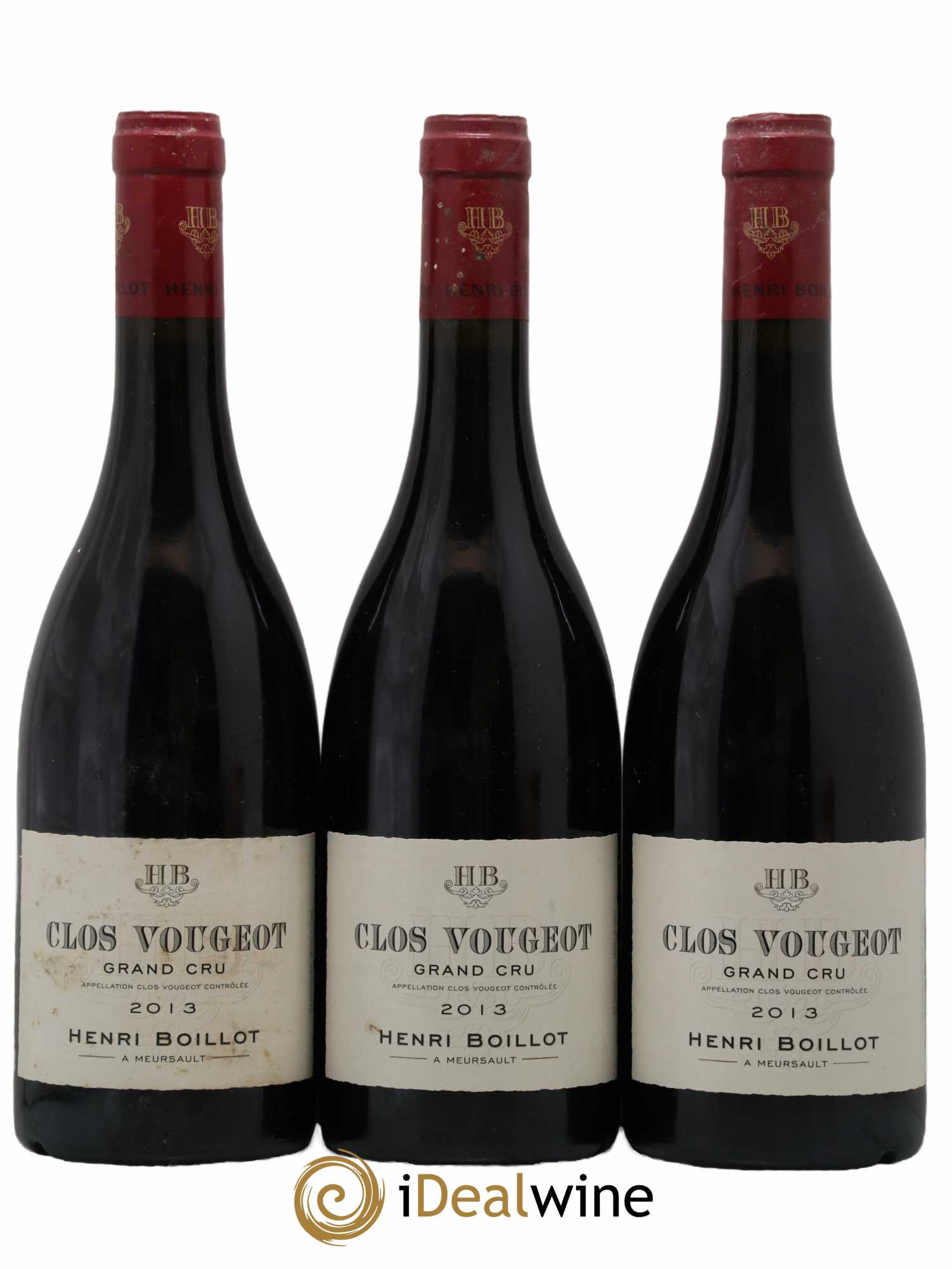 Clos de Vougeot Grand Cru Henri Boillot (Domaine) 2013 - Lot de 3 bouteilles - 0