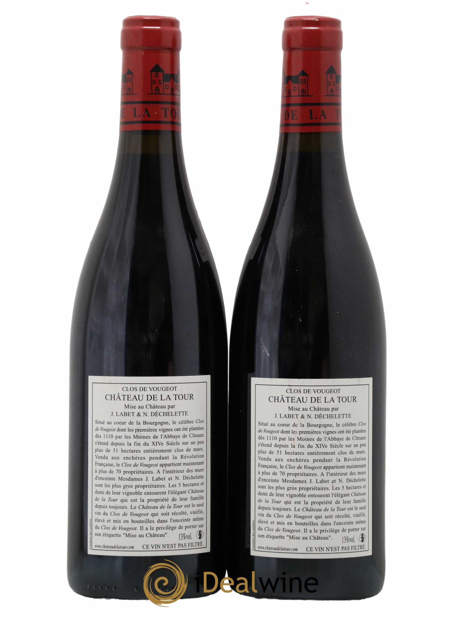 Clos de Vougeot Grand Cru Vieilles Vignes Château de La Tour 2009 - Lot de 2 bouteilles - 1