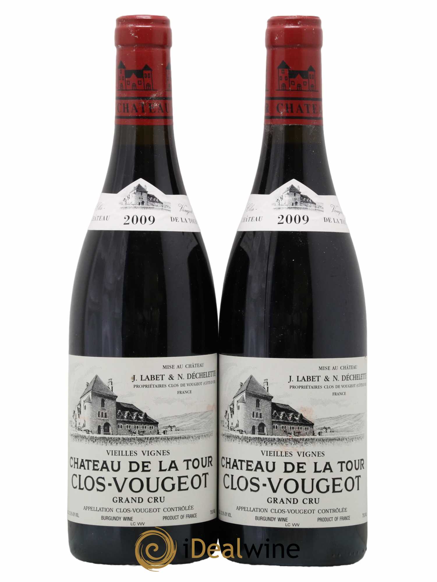 Clos de Vougeot Grand Cru Vieilles Vignes Château de La Tour 2009 - Lot de 2 bouteilles - 0