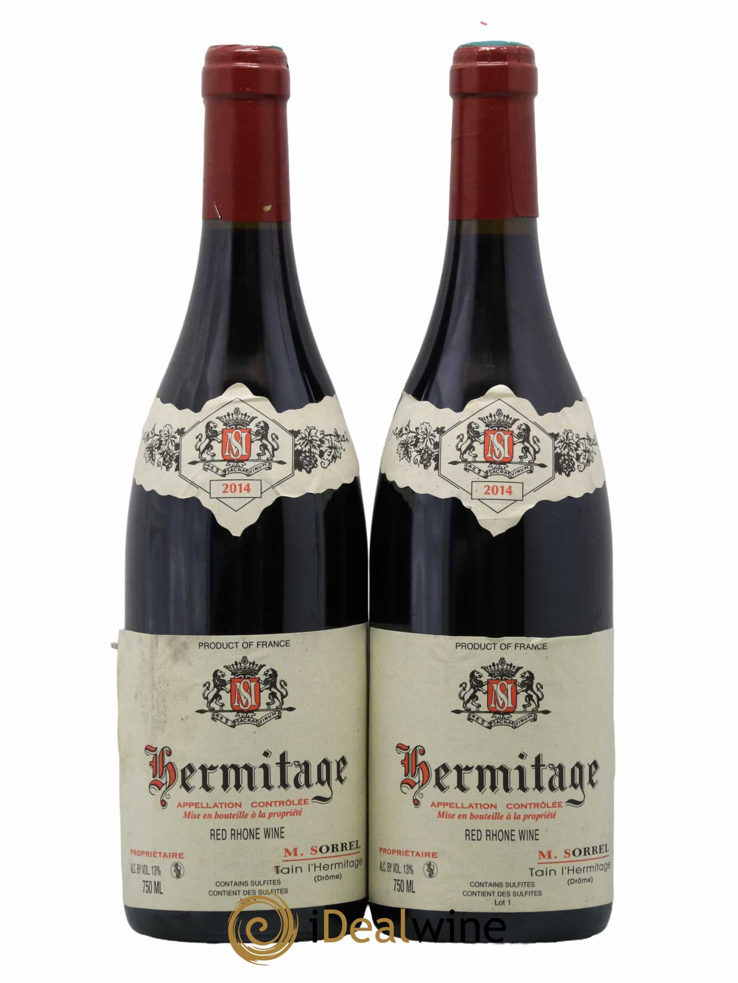 Hermitage Marc Sorrel 2014 - Lot de 2 bouteilles - 0
