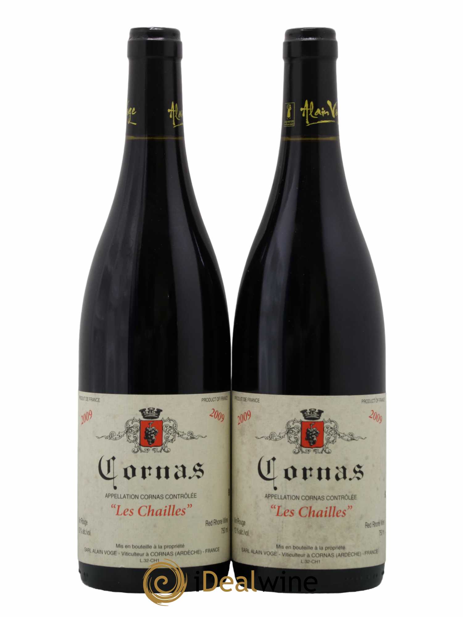 Cornas Les Chailles Alain Voge (Domaine) 2009 - Lot de 2 bouteilles - 0