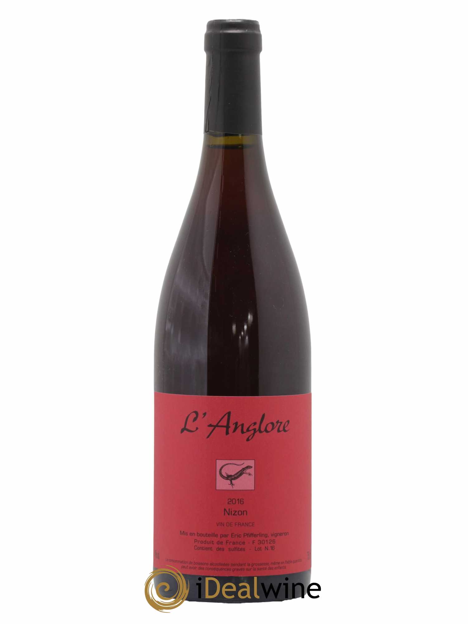 Vin de France Nizon L'Anglore 2016 - Lot de 1 bouteille - 0
