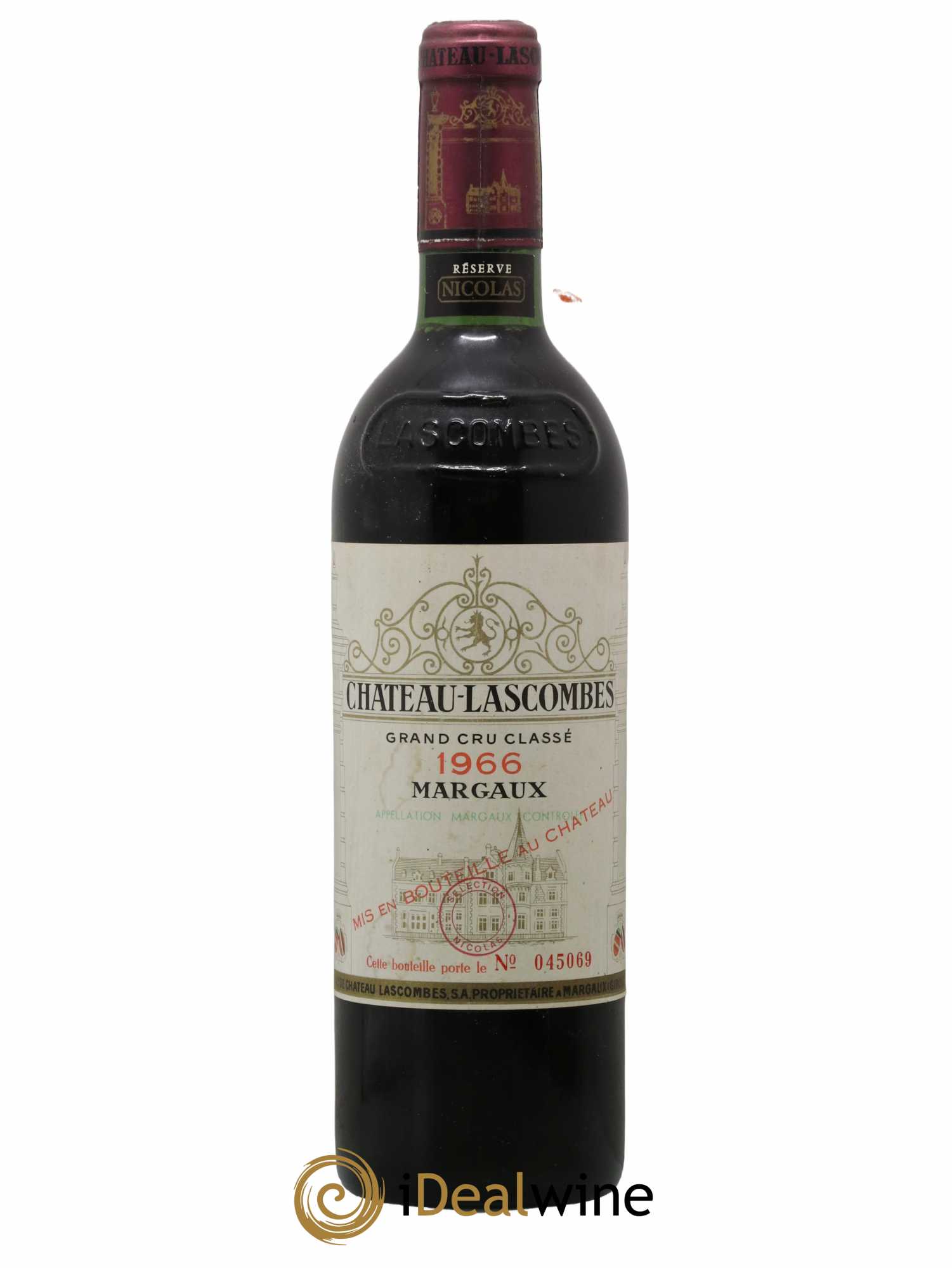 Château Lascombes 2ème Grand Cru Classé 1966 - Lot de 1 bouteille - 0