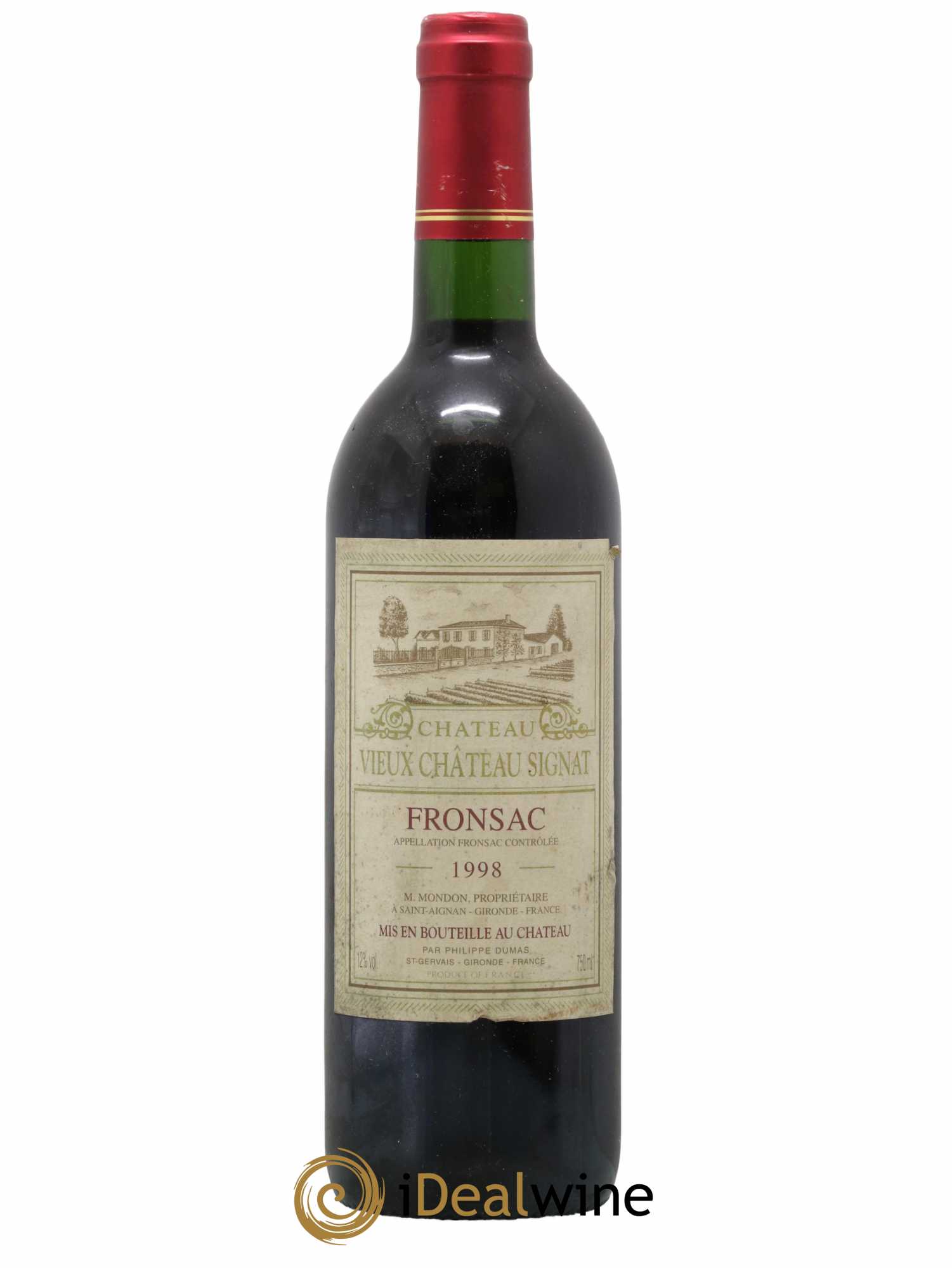 Fronsac Vieux Château Signat 1998 - Lot de 1 bouteille - 0