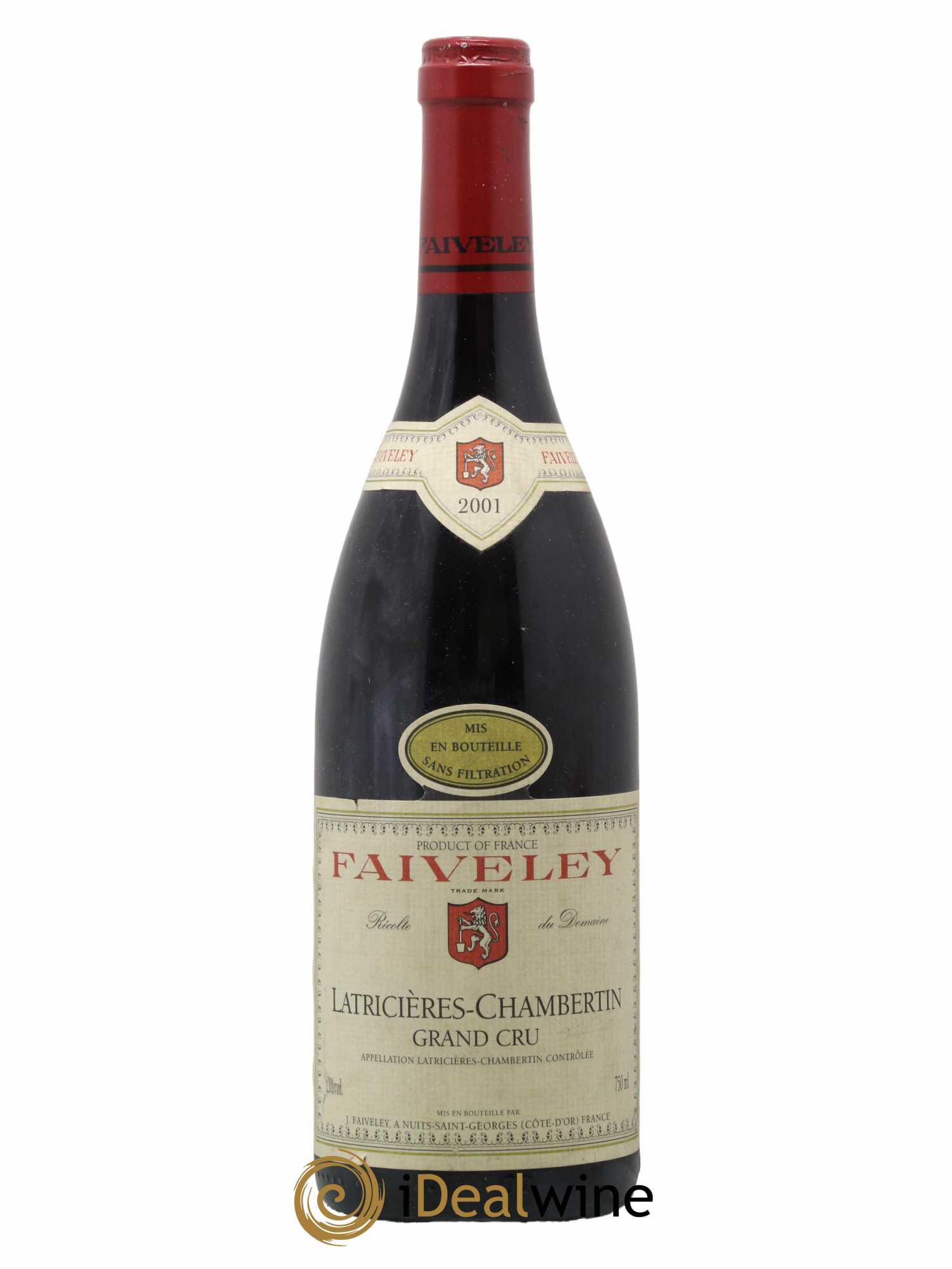 Latricières-Chambertin Grand Cru Faiveley 2001 - Lot de 1 bouteille - 0