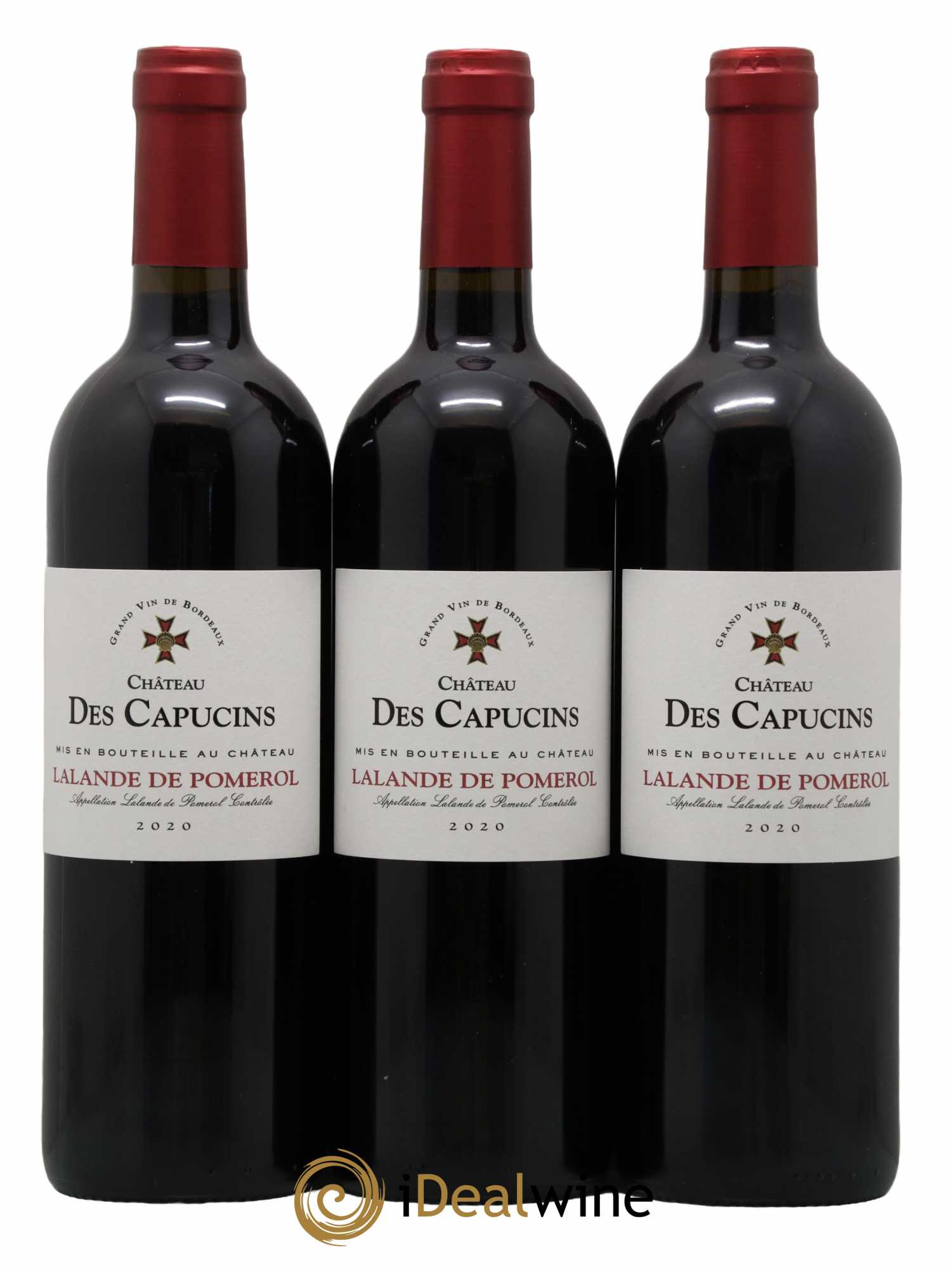 Lalande-de-Pomerol Chateau Des Capucins 2020 - Lot de 3 bouteilles - 0