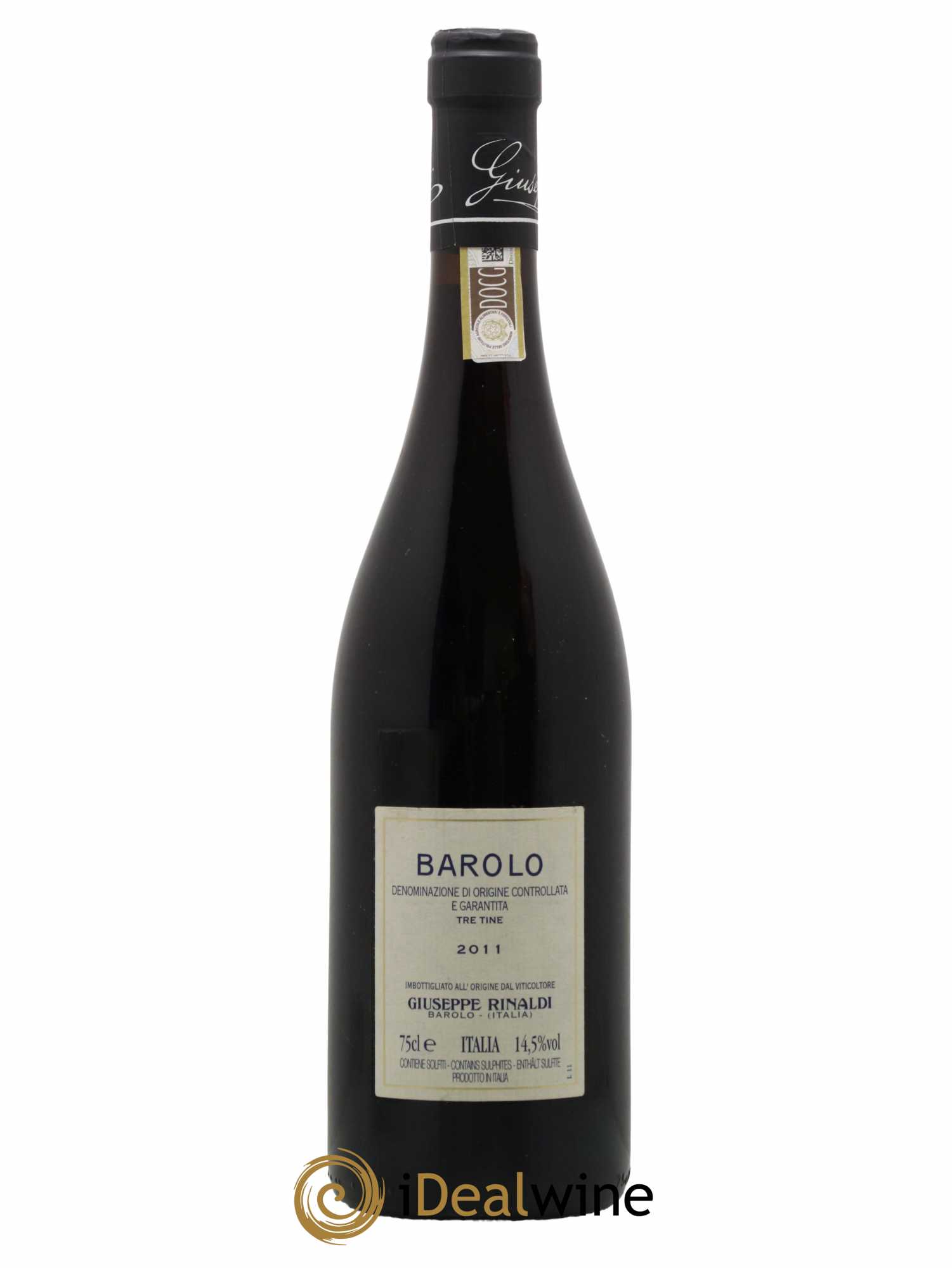 Barolo DOCG Tre Tine Giuseppe Rinaldi 2011 - Lot de 1 bouteille - 1