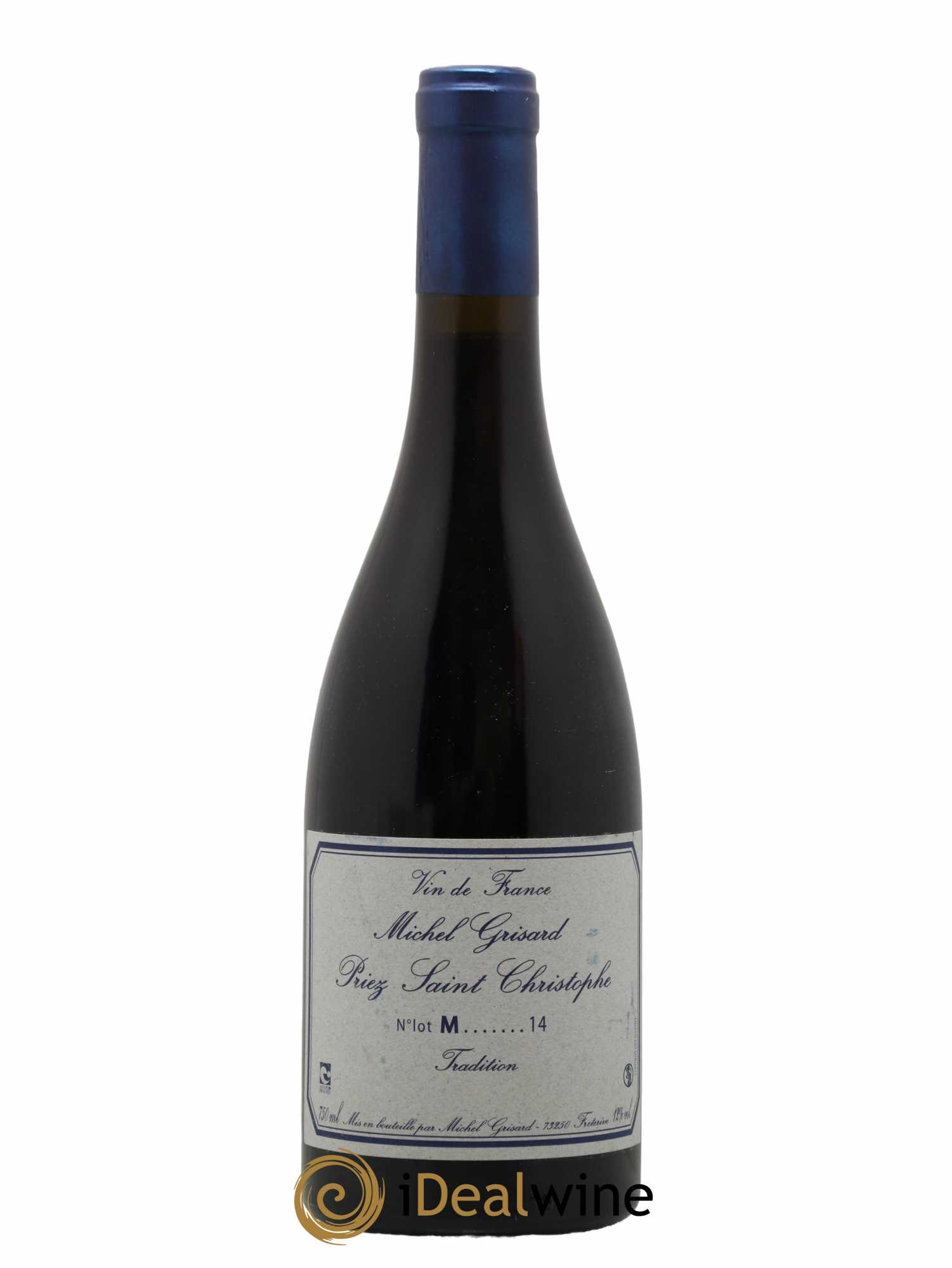 Vin de France Priez Saint Christophe Michel Grisard Tradition 2014 - Lot de 1 bouteille - 0