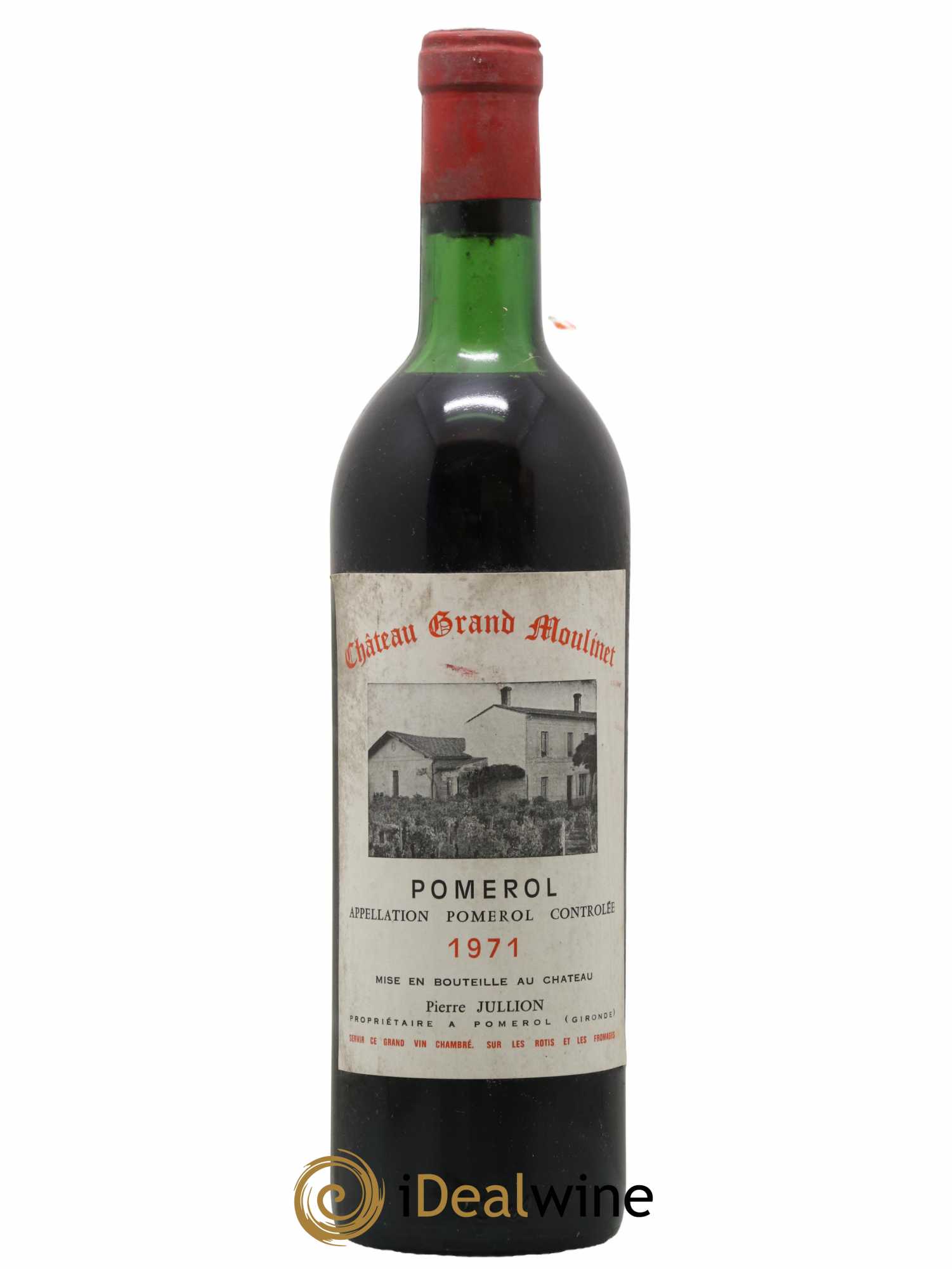 Pomerol Château Grand Moulinet 1971 - Lot de 1 bouteille - 0