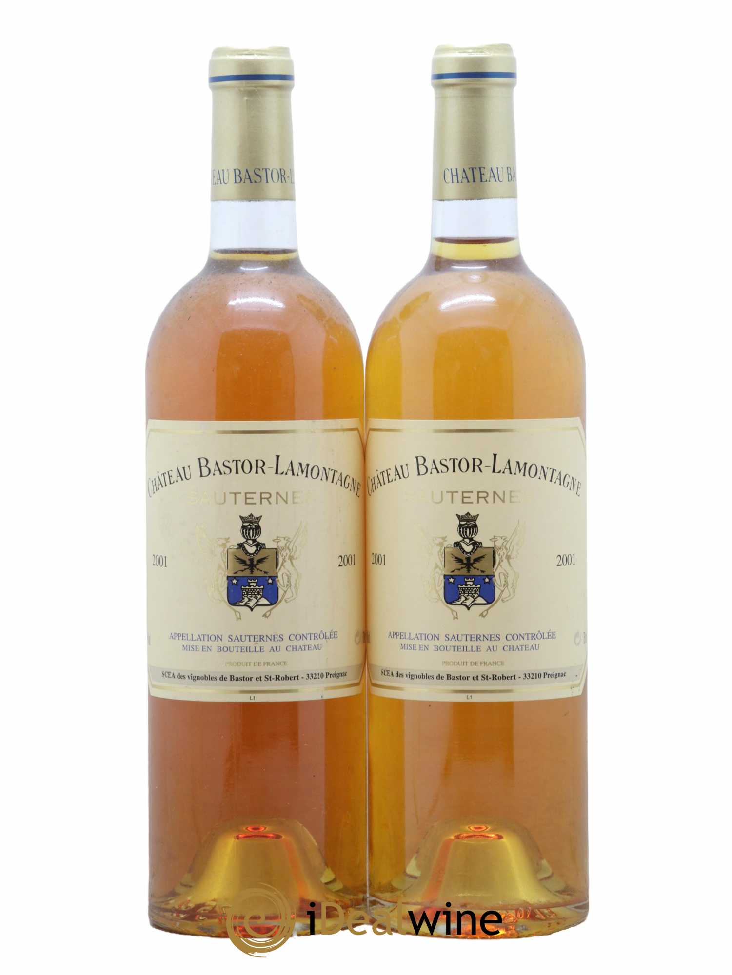 Château Bastor Lamontagne 2001 - Lotto di 2 bottiglie - 0