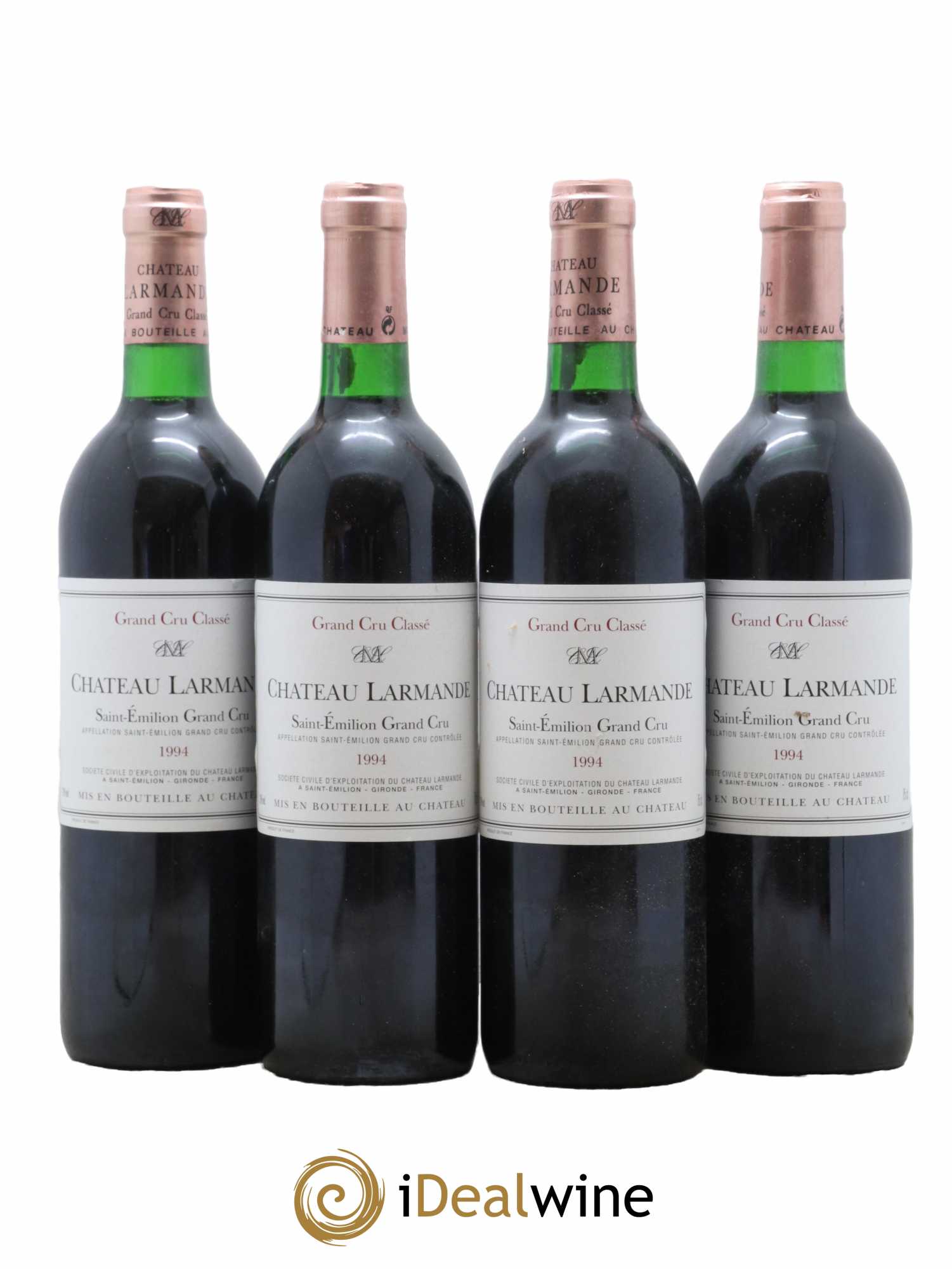 Château Larmande Grand Cru Classé 1994 - Lot de 4 bouteilles - 0