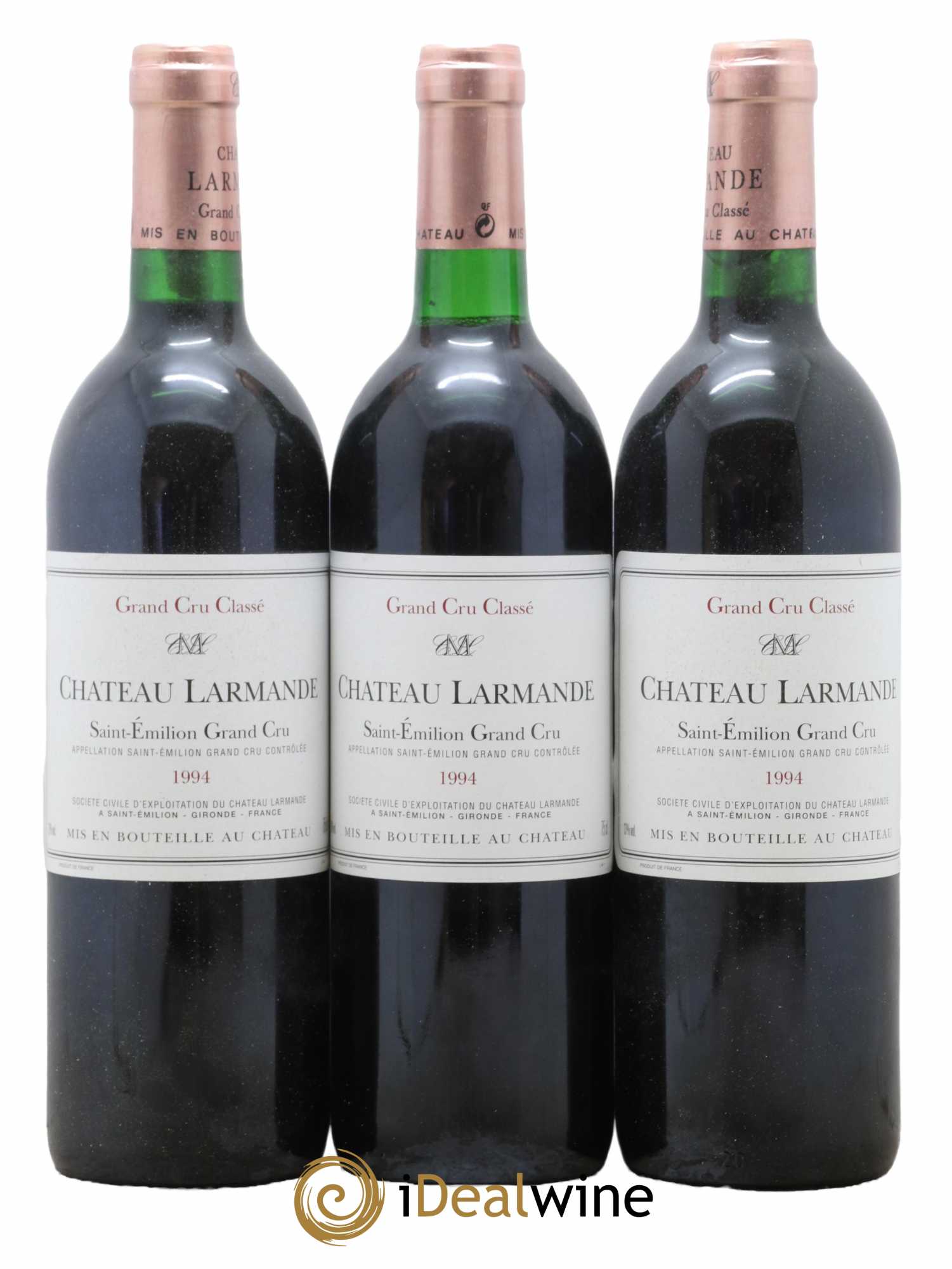 Château Larmande Grand Cru Classé 1994 - Lot de 3 bouteilles - 0