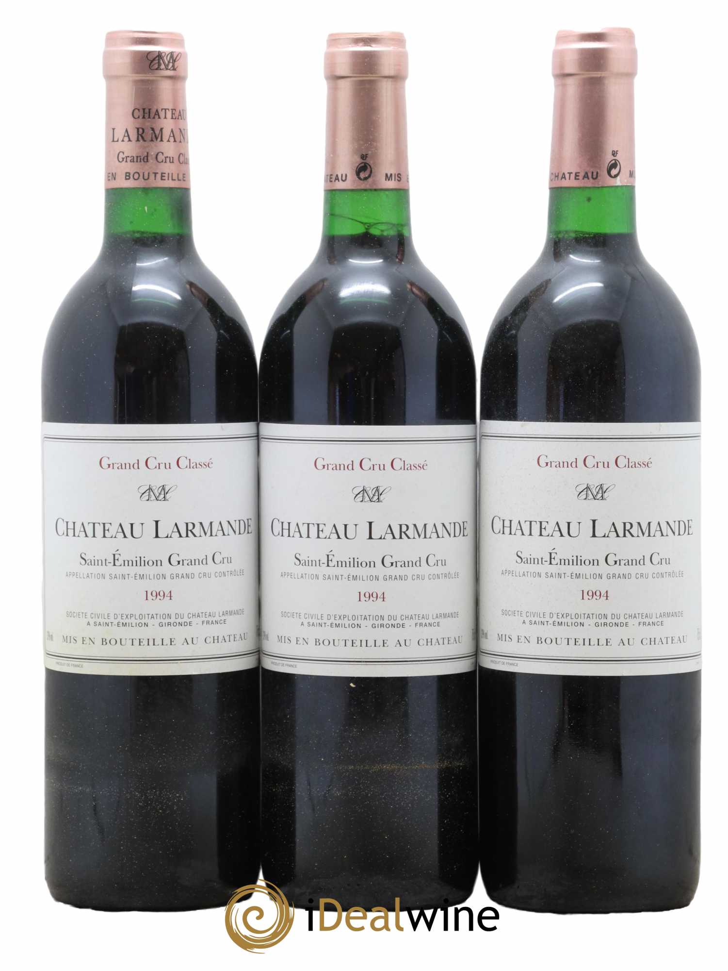 Château Larmande Grand Cru Classé 1994 - Lot de 3 bouteilles - 0