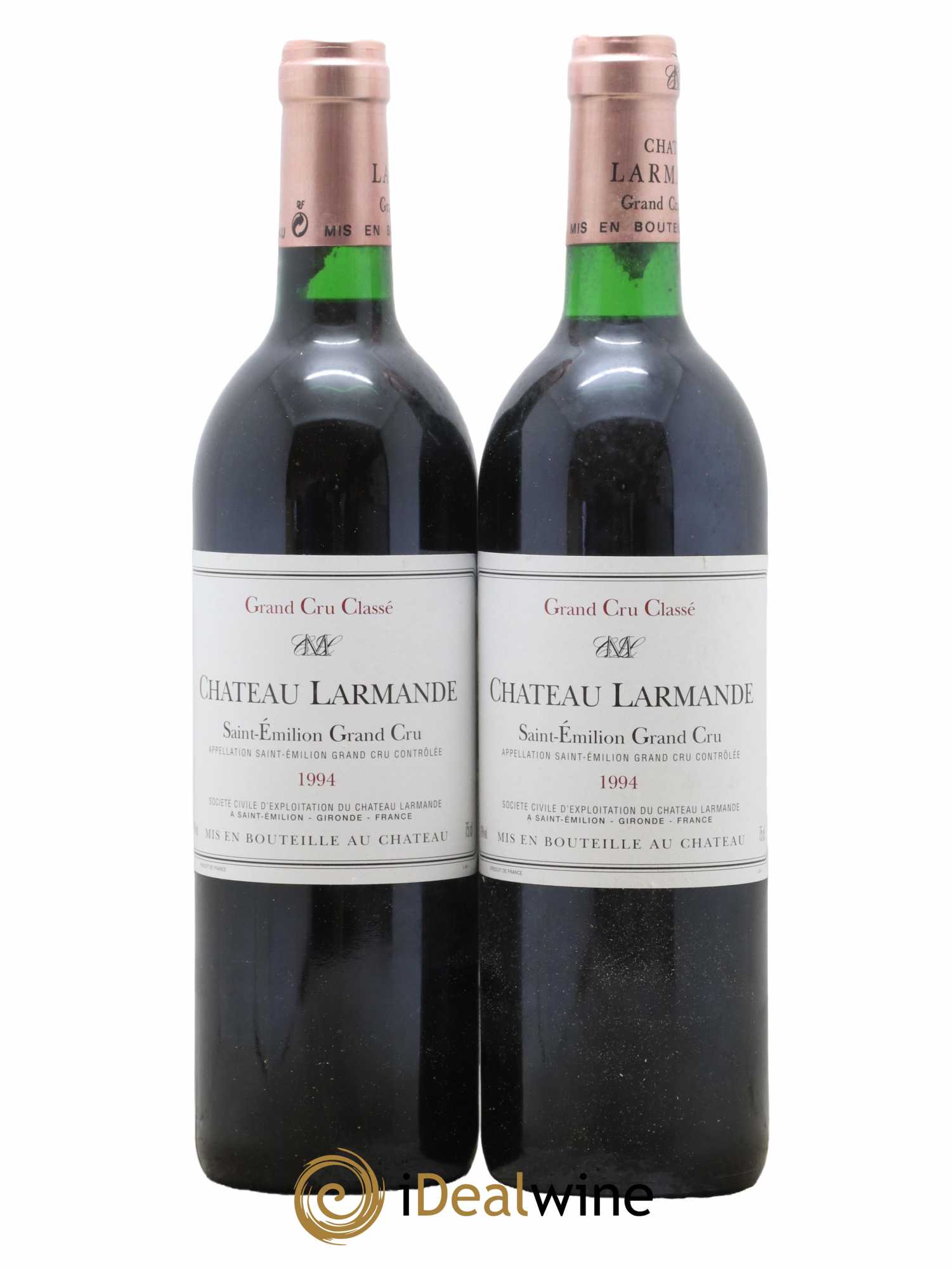 Château Larmande Grand Cru Classé 1994 - Lot de 2 bouteilles - 0