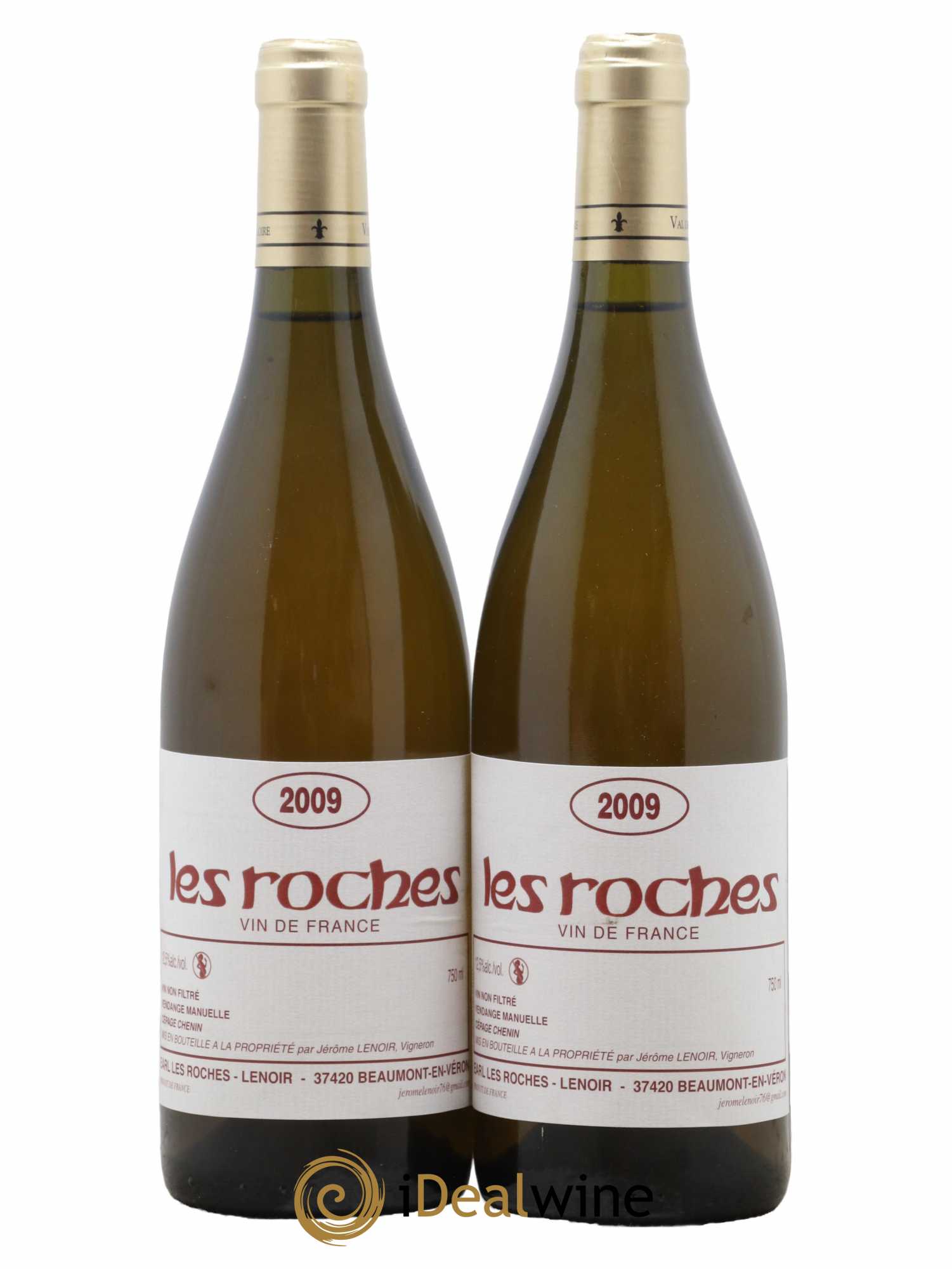 Vin de France Les Roches Lenoir (Domaine) 2009 - Lot de 2 bouteilles - 0