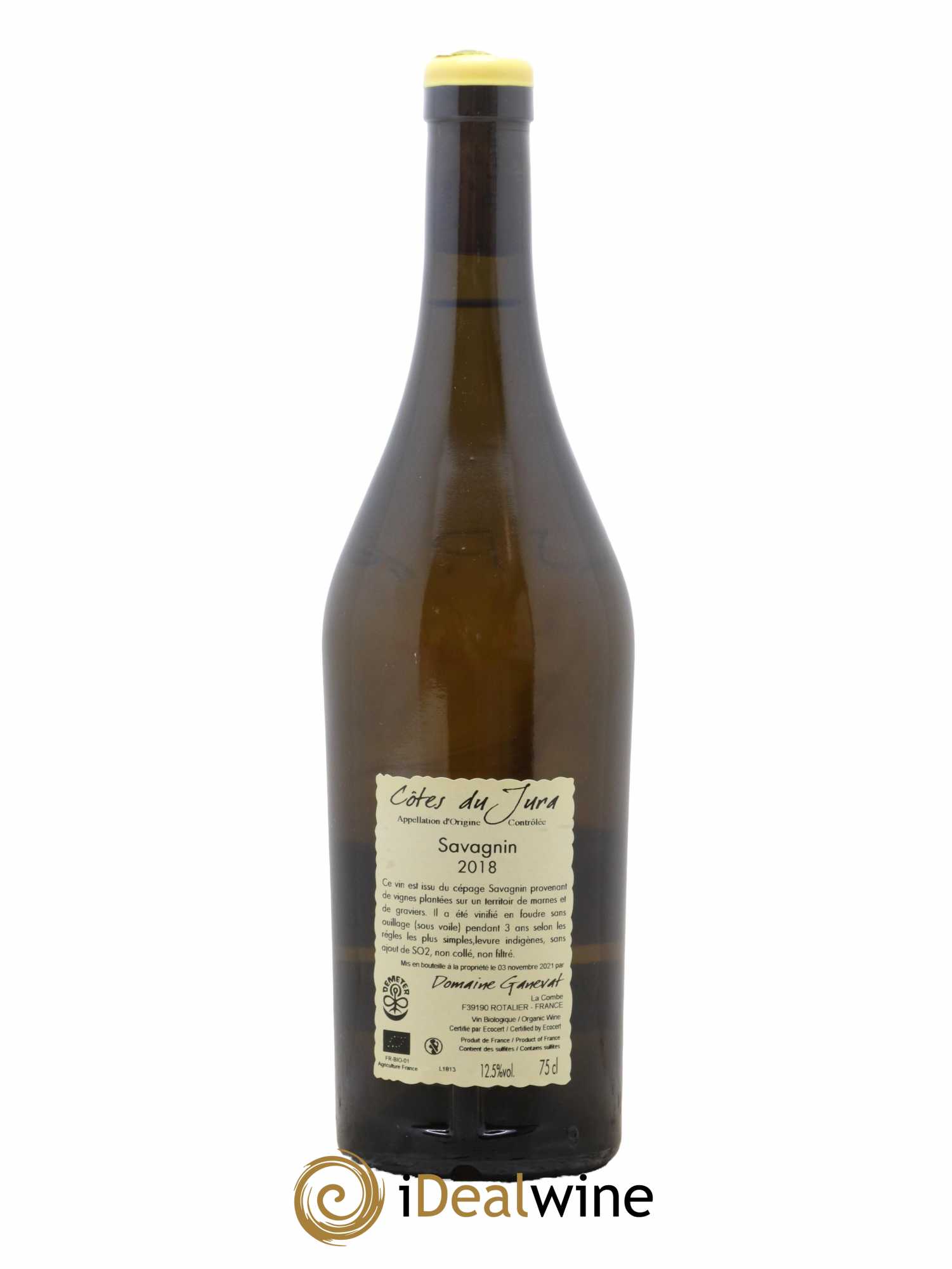 Côtes du Jura Les Grands Teppes Savagnin (sous voile) Jean-François Ganevat (Domaine) 2018 - Lot de 1 bouteille - 1