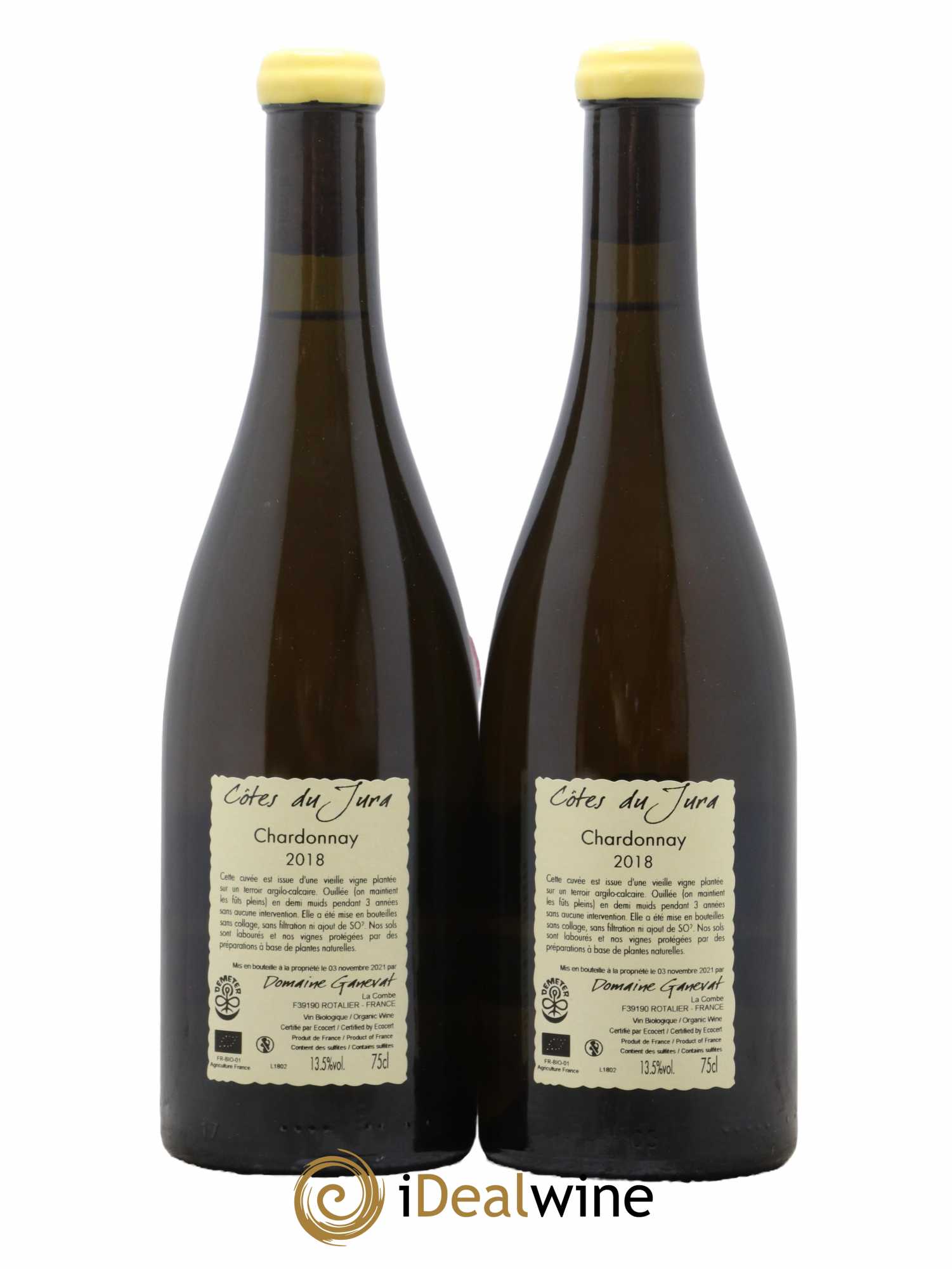 Côtes du Jura Les Chamois du Paradis Jean-François Ganevat (Domaine) 2018 - Lot de 2 bouteilles - 1