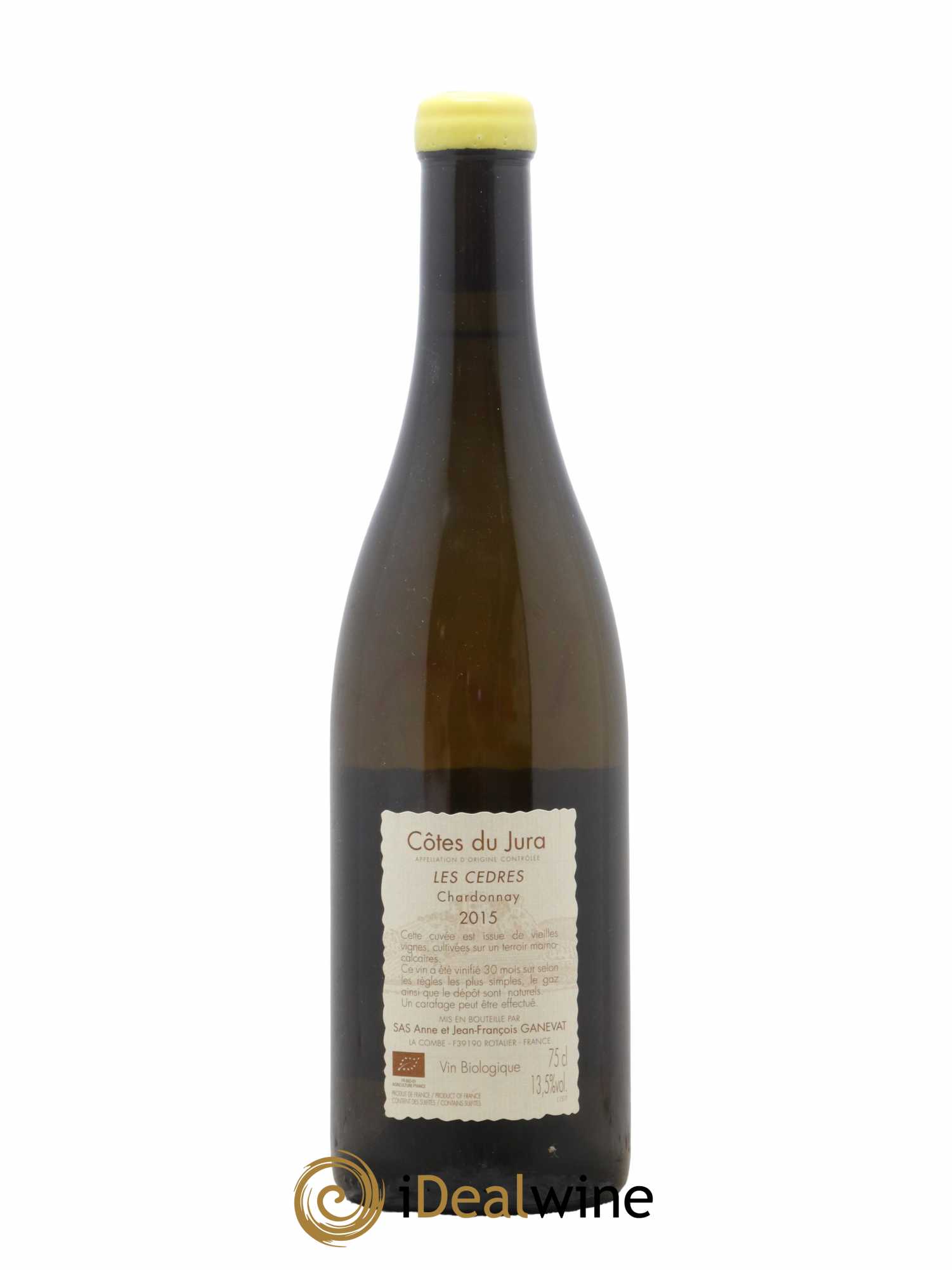 Vin de France (anciennement Côtes du Jura) Les Cèdres Anne et Jean François Ganevat 2015 - Lot de 1 bouteille - 1