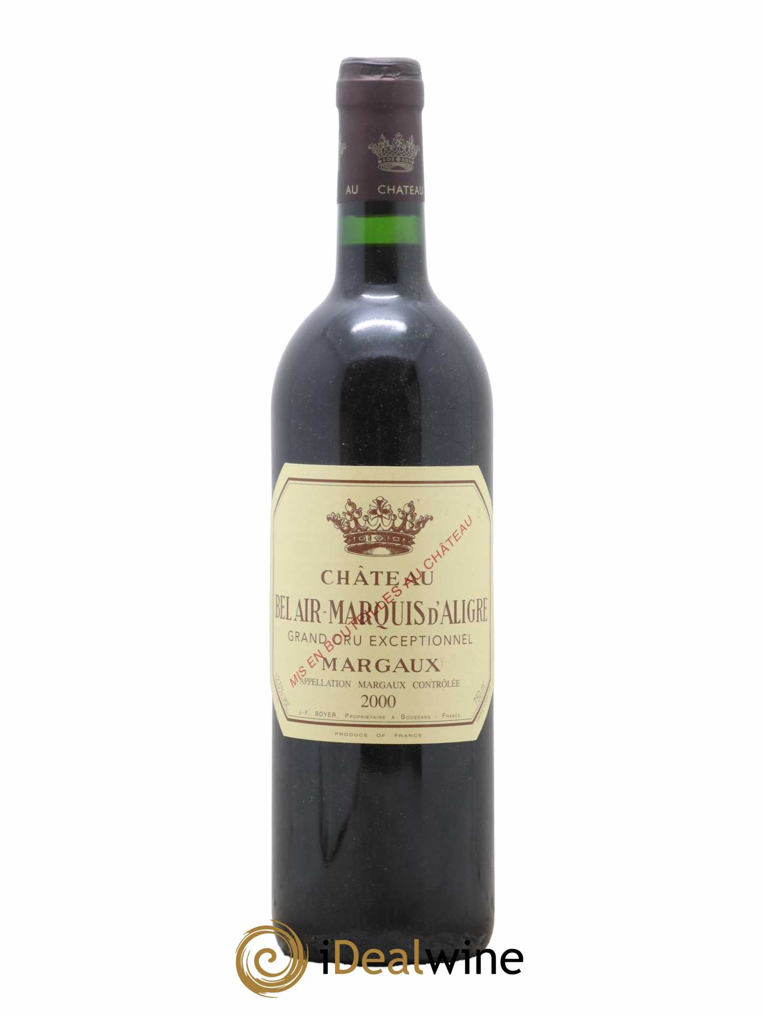 Château Bel Air Marquis d'Aligre 2000 - Lot de 1 bouteille - 0