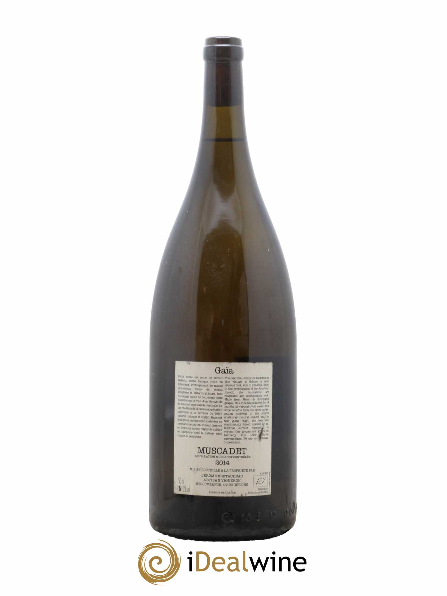 Muscadet-Sèvre-et-Maine Gaia Jérôme Bretaudeau - Domaine de Bellevue 2014 - Lot de 1 magnum - 1