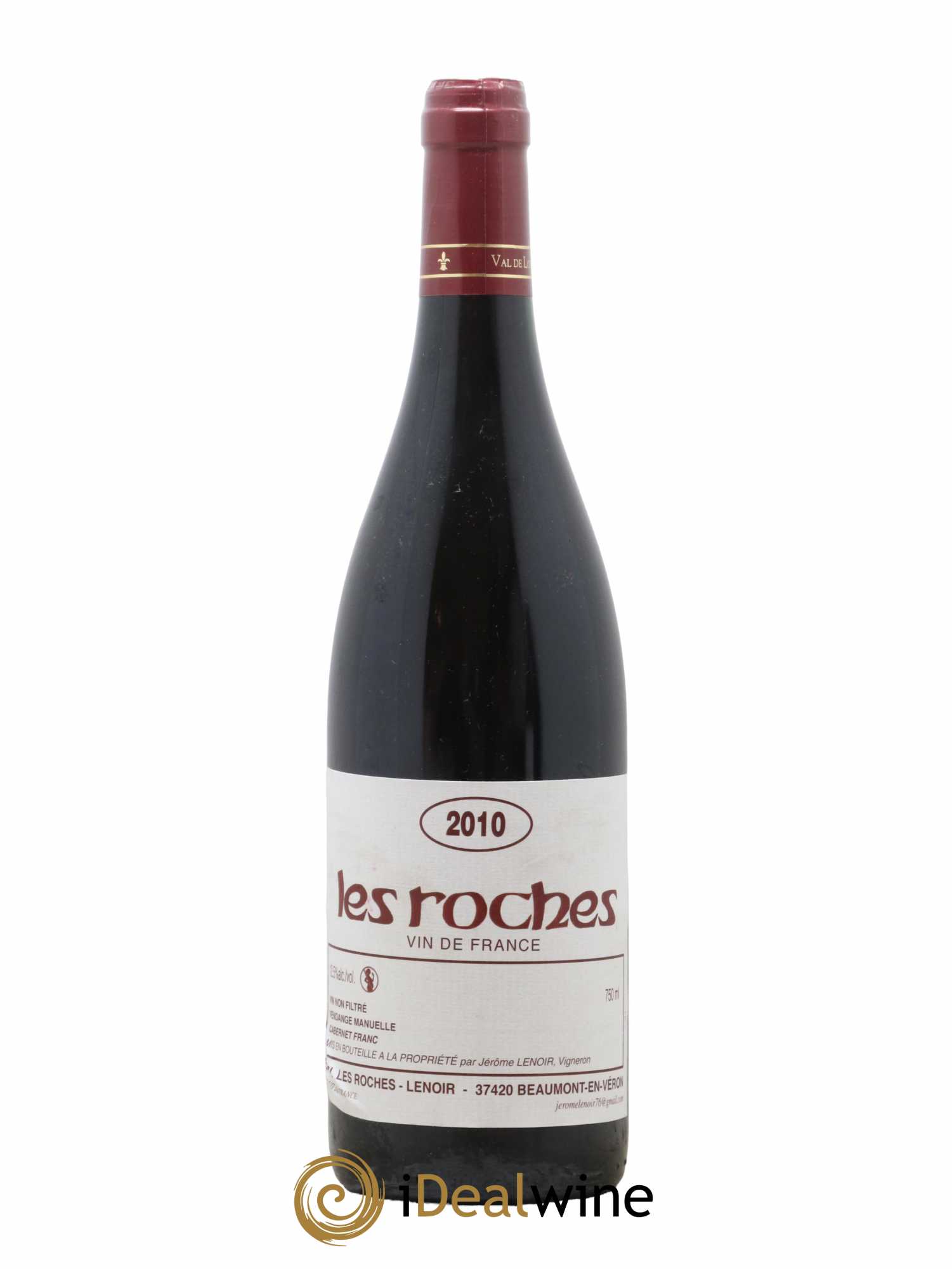 Vin de France Les Roches Lenoir (Domaine) 2010 - Lot de 1 bouteille - 0
