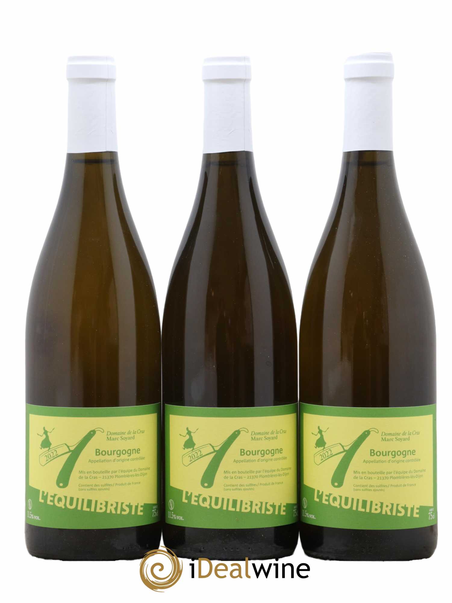 Bourgogne L'équilibriste Domaine de la Cras - Marc Soyard 2022 - Lot de 3 bouteilles - 0