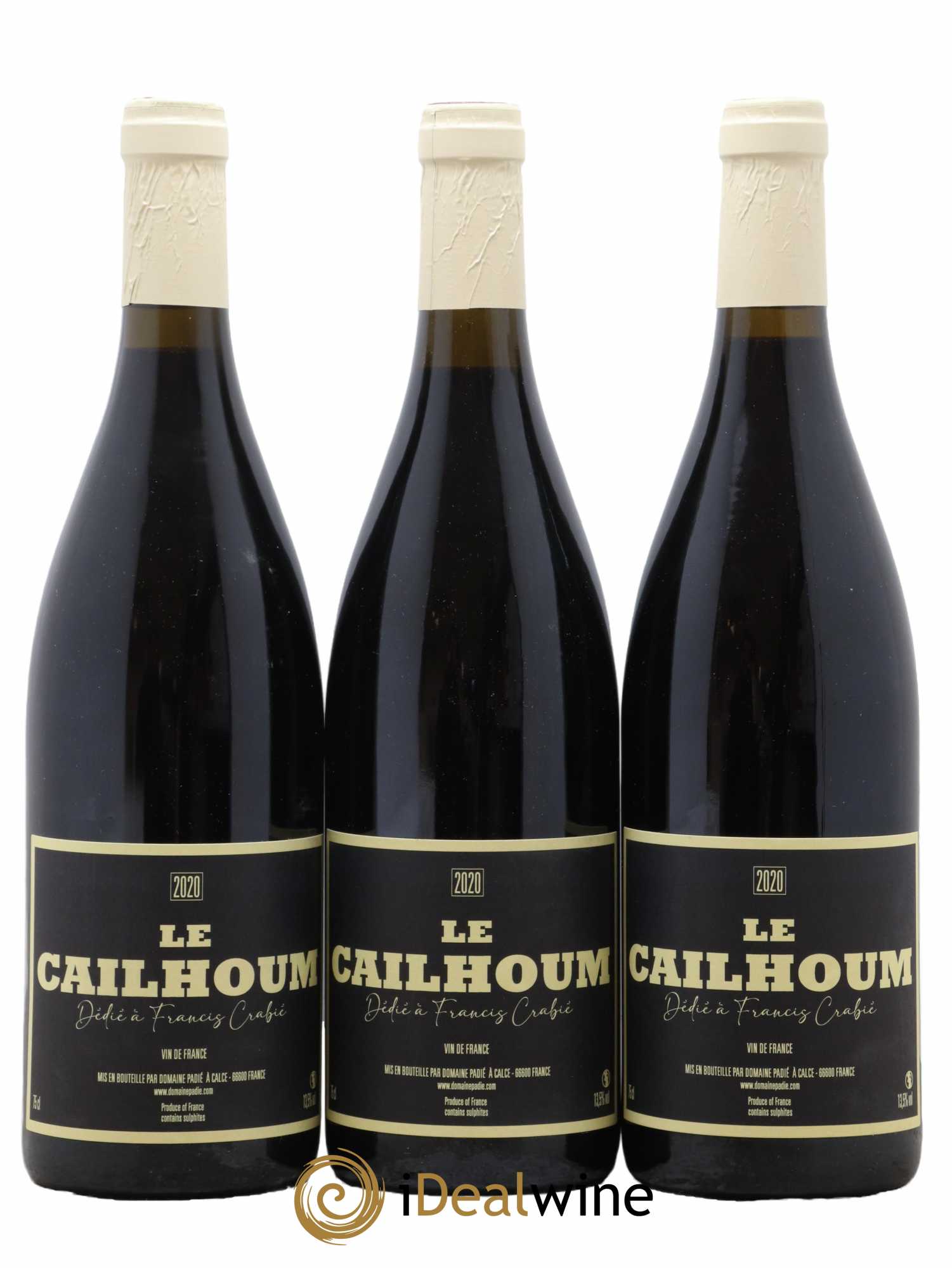 Vin de France Cailhoum Domaine J P Padie 2020 - Lot de 3 bouteilles - 0