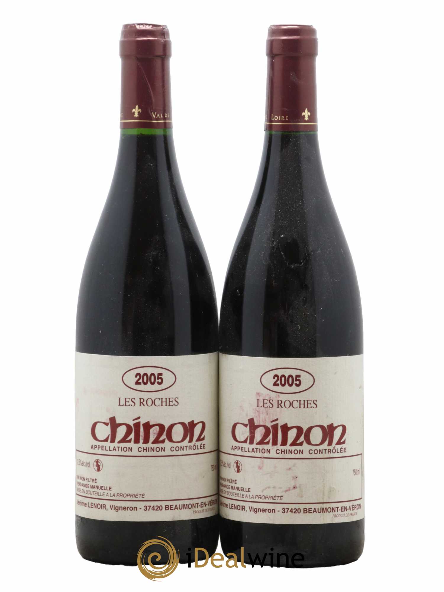 Chinon Les Roches Lenoir (Domaine) 2005 - Lot de 2 bouteilles - 0