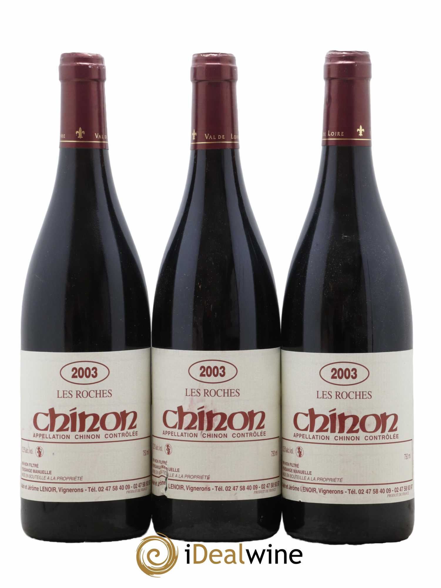Chinon Les Roches Lenoir (Domaine) 2003 - Lot de 3 bouteilles - 0