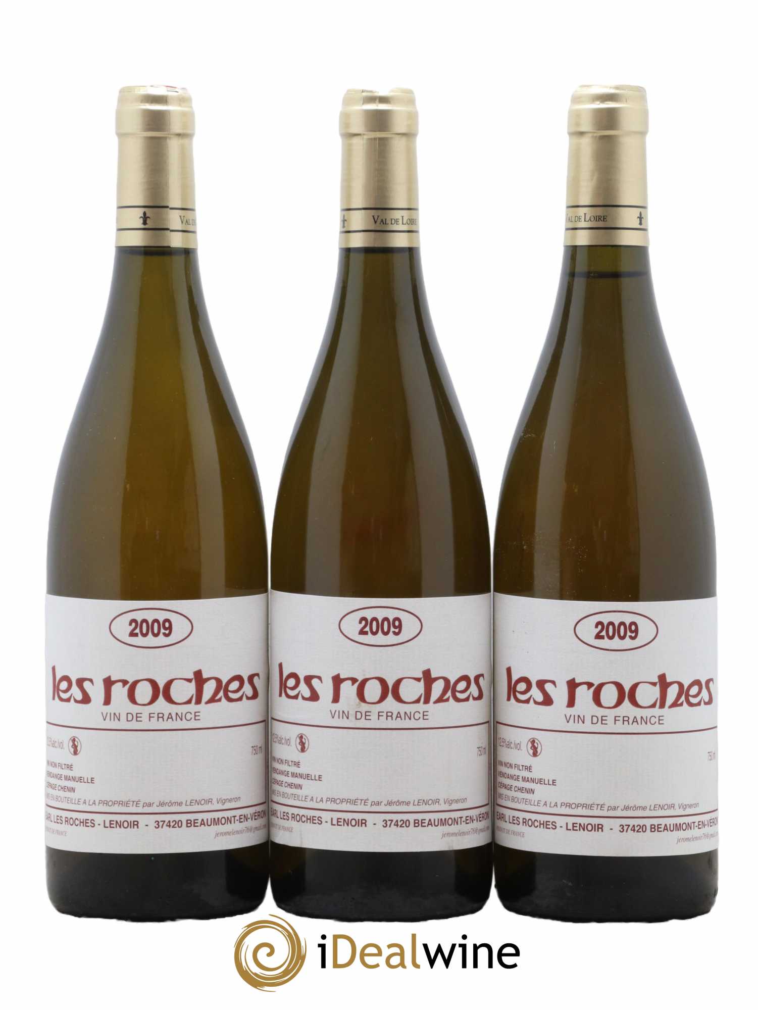 Vin de France Les Roches Lenoir (Domaine) 2009 - Lot de 3 bouteilles - 0