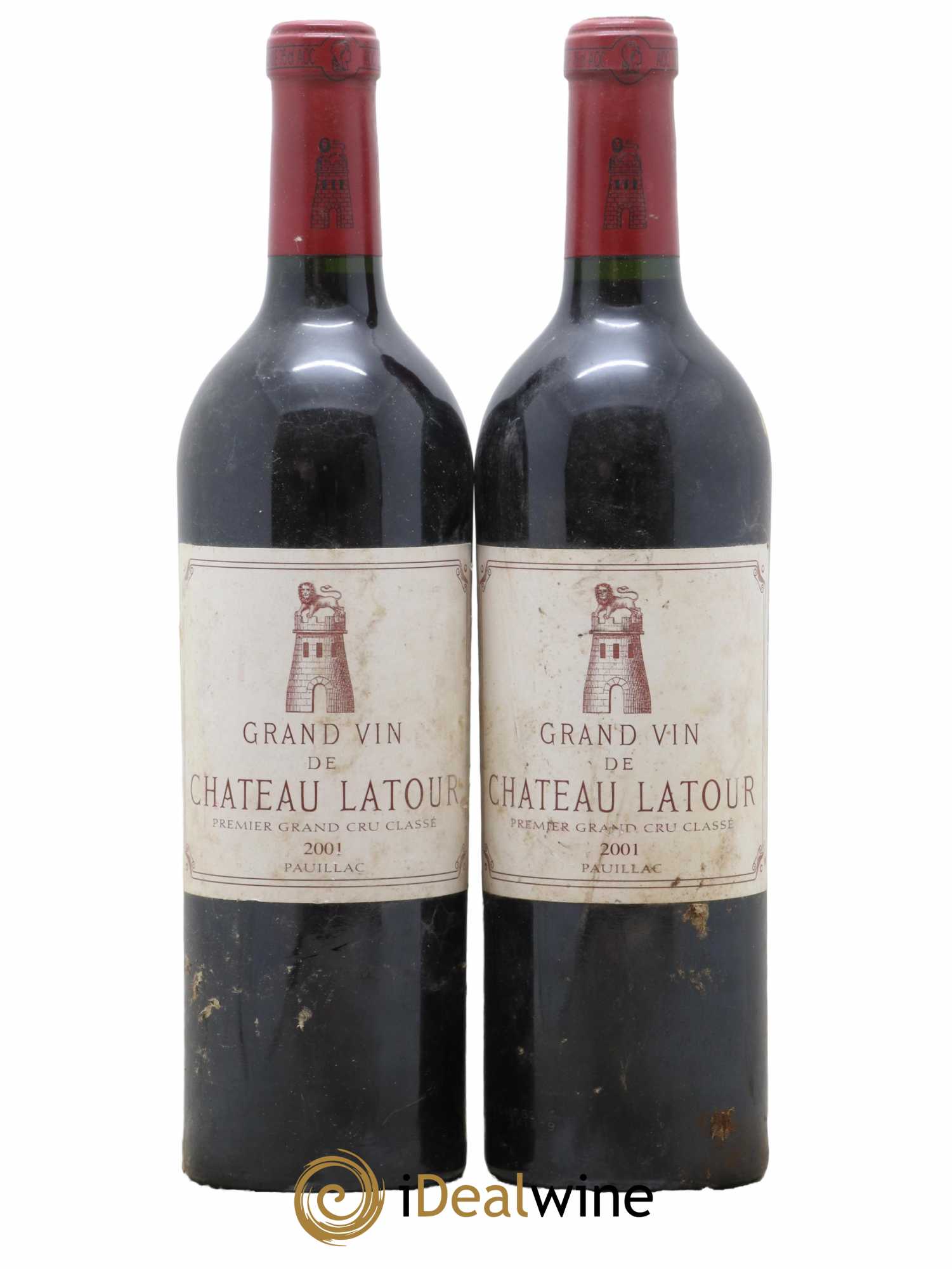 Château Latour 1er Grand Cru Classé 2001 - Lot de 2 bouteilles - 0