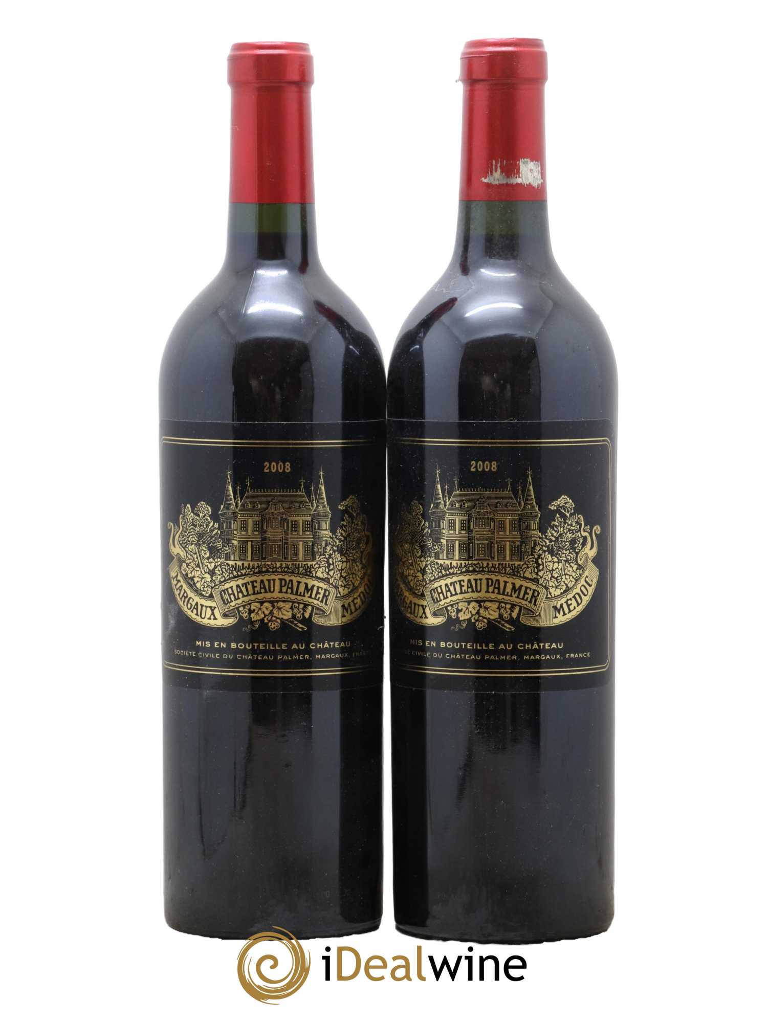 Château Palmer 3ème Grand Cru Classé 2008 - Lot de 2 bouteilles - 0