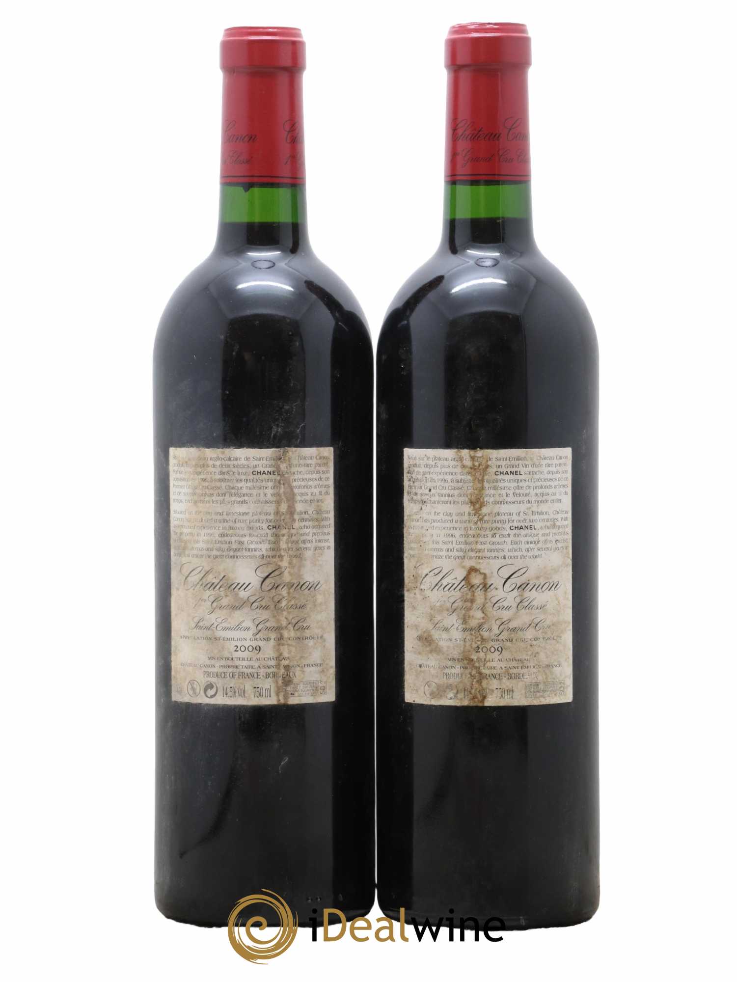 Château Canon 1er Grand Cru Classé B 2009 - Lot de 2 bouteilles - 1