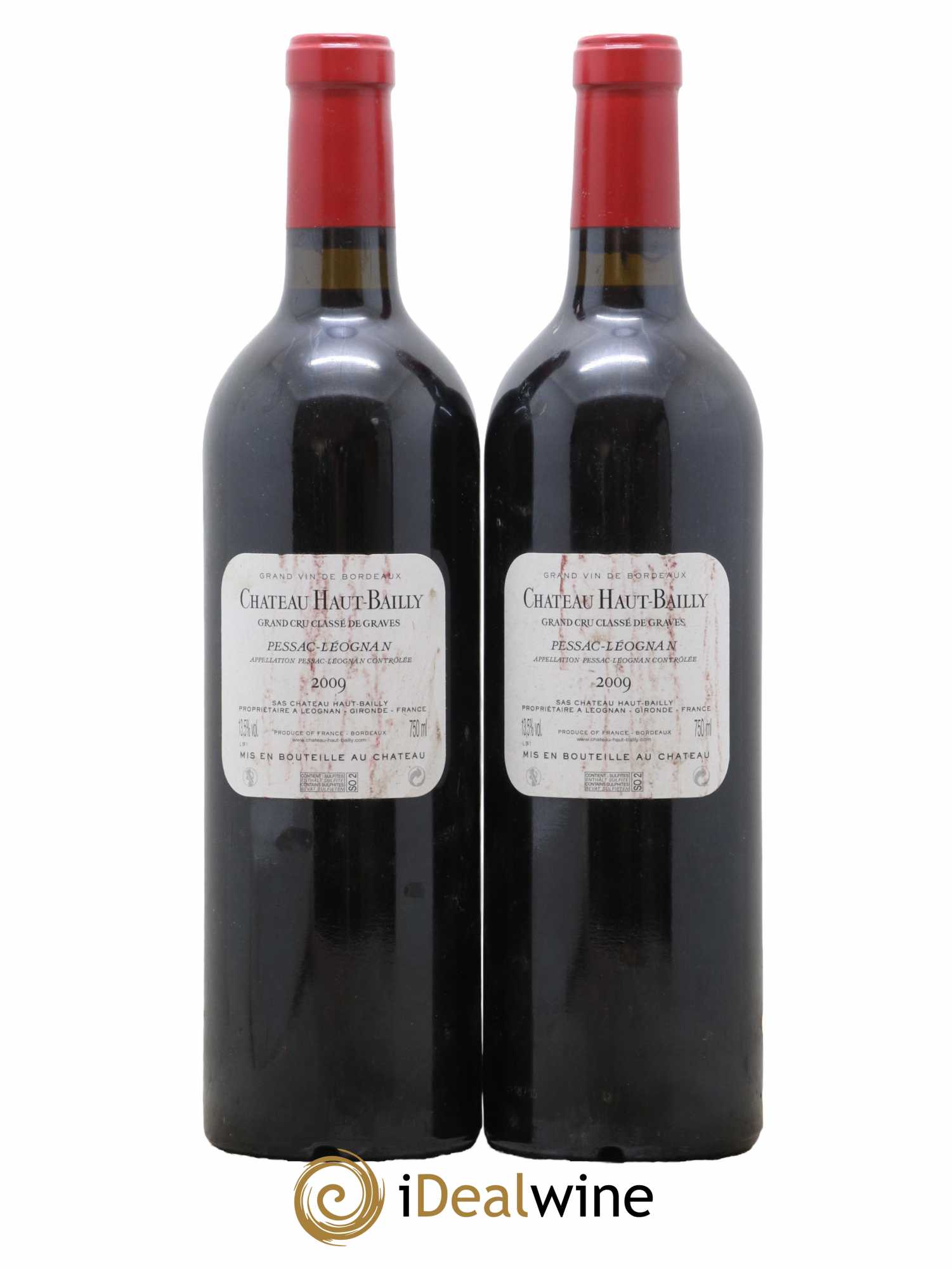 Château Haut-Bailly Cru Classé de Graves 2009 - Lot de 2 bouteilles - 1