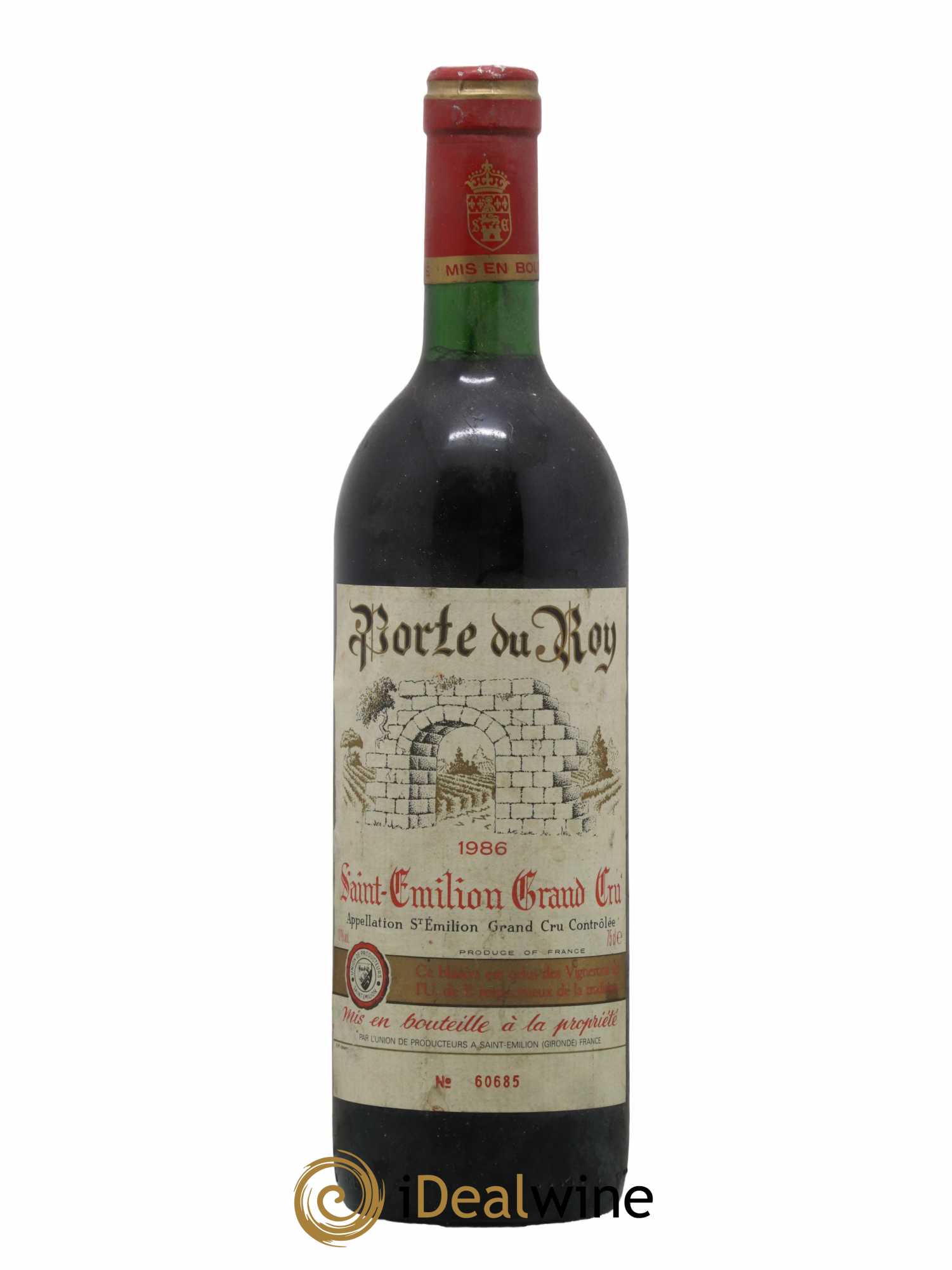 Saint-Émilion Grand Cru Porte Du Roy 1986 - Lot de 1 bouteille - 0
