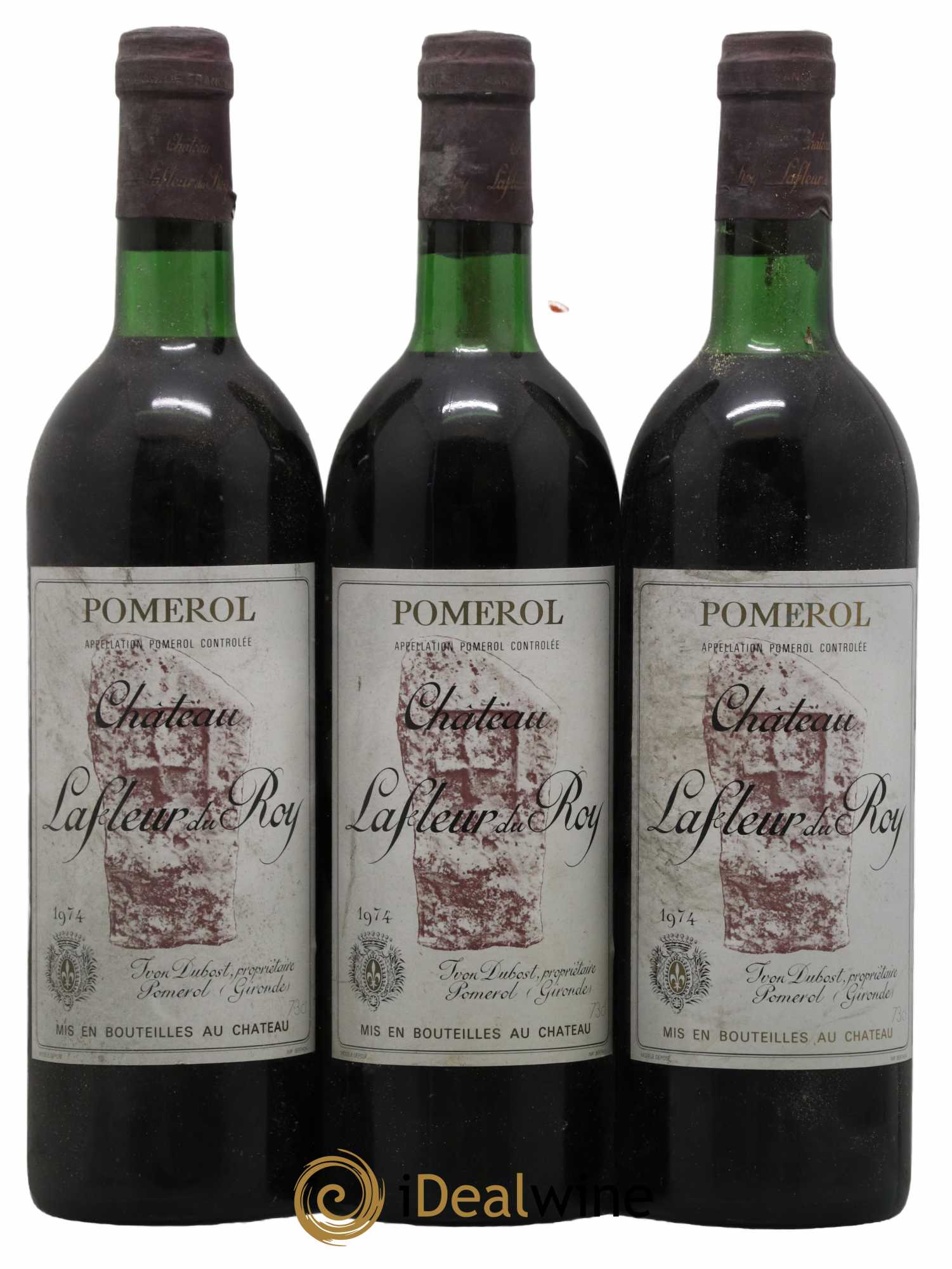 Lafleur du Roy 1974 - Lot de 3 bouteilles - 0