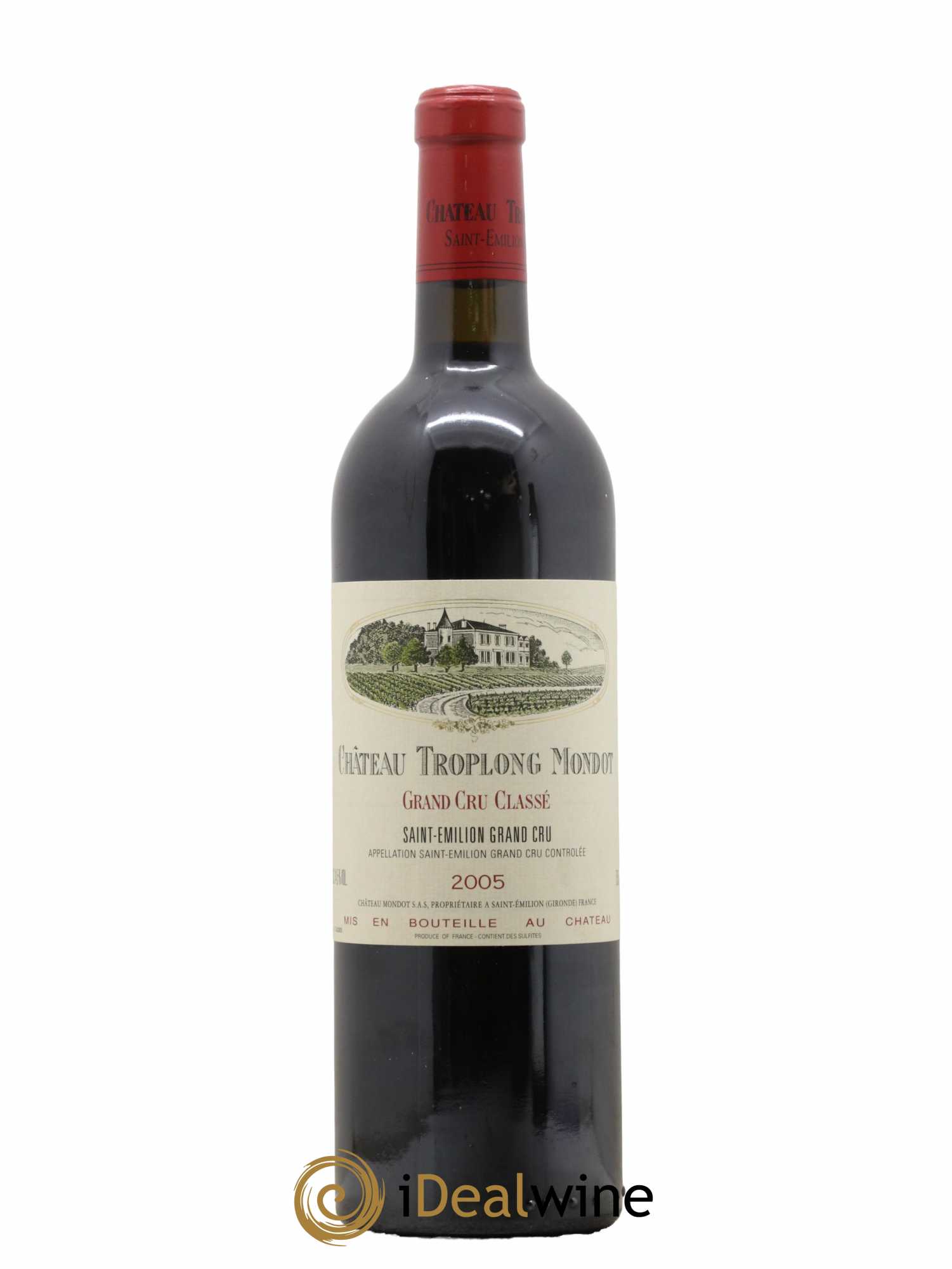Château Troplong Mondot 1er Grand Cru Classé B 2005 - Lot de 1 bouteille - 0