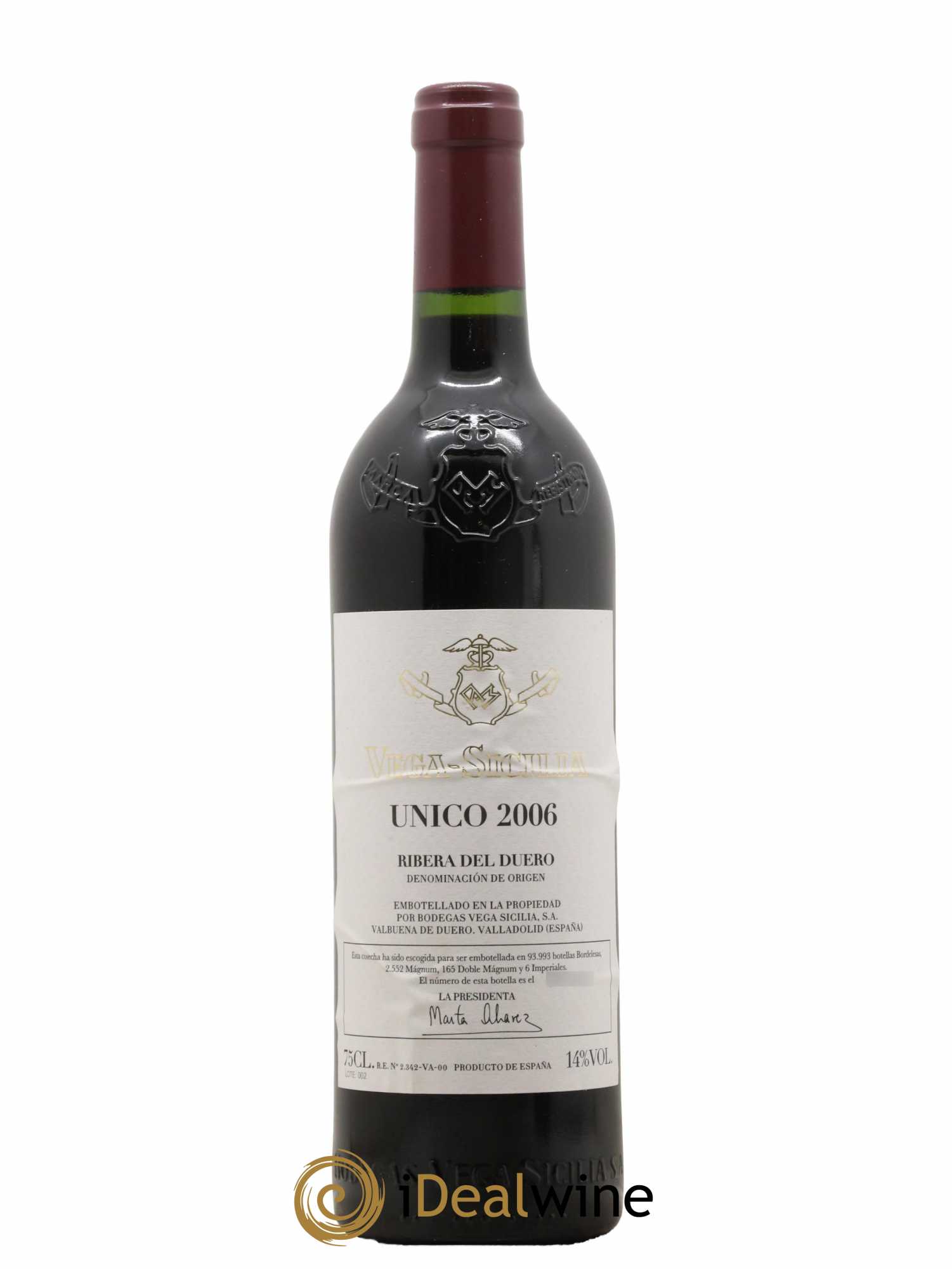 Ribera Del Duero DO Vega Sicilia Unico Famille Alvarez 2006 - Lot de 1 bouteille - 0
