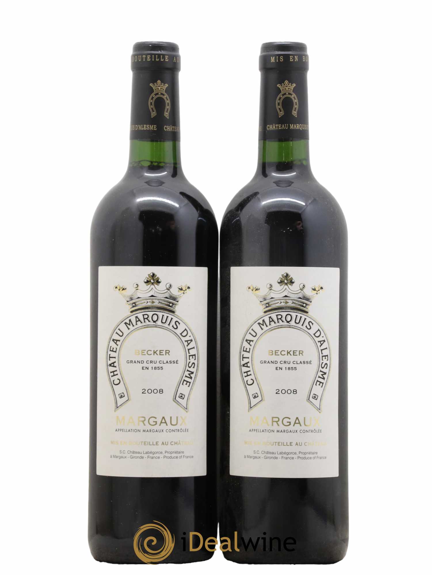 Château Marquis d'Alesme 2008 - Lot de 2 bouteilles - 0
