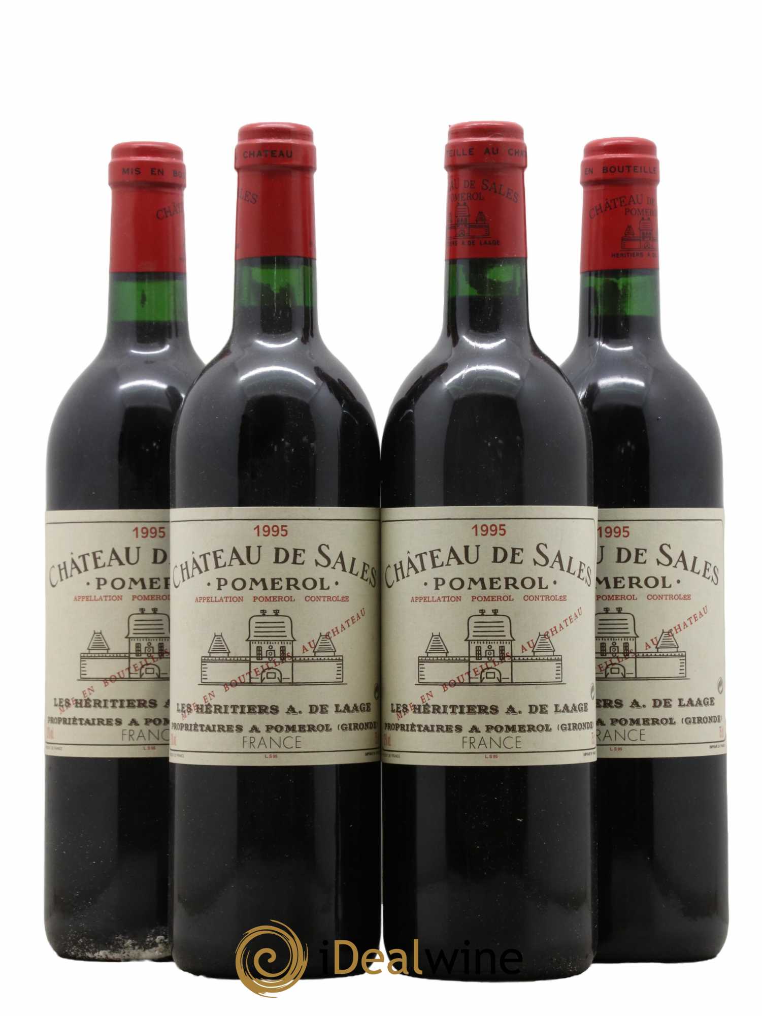 Château de Sales 1995 - Lot de 4 bouteilles - 0