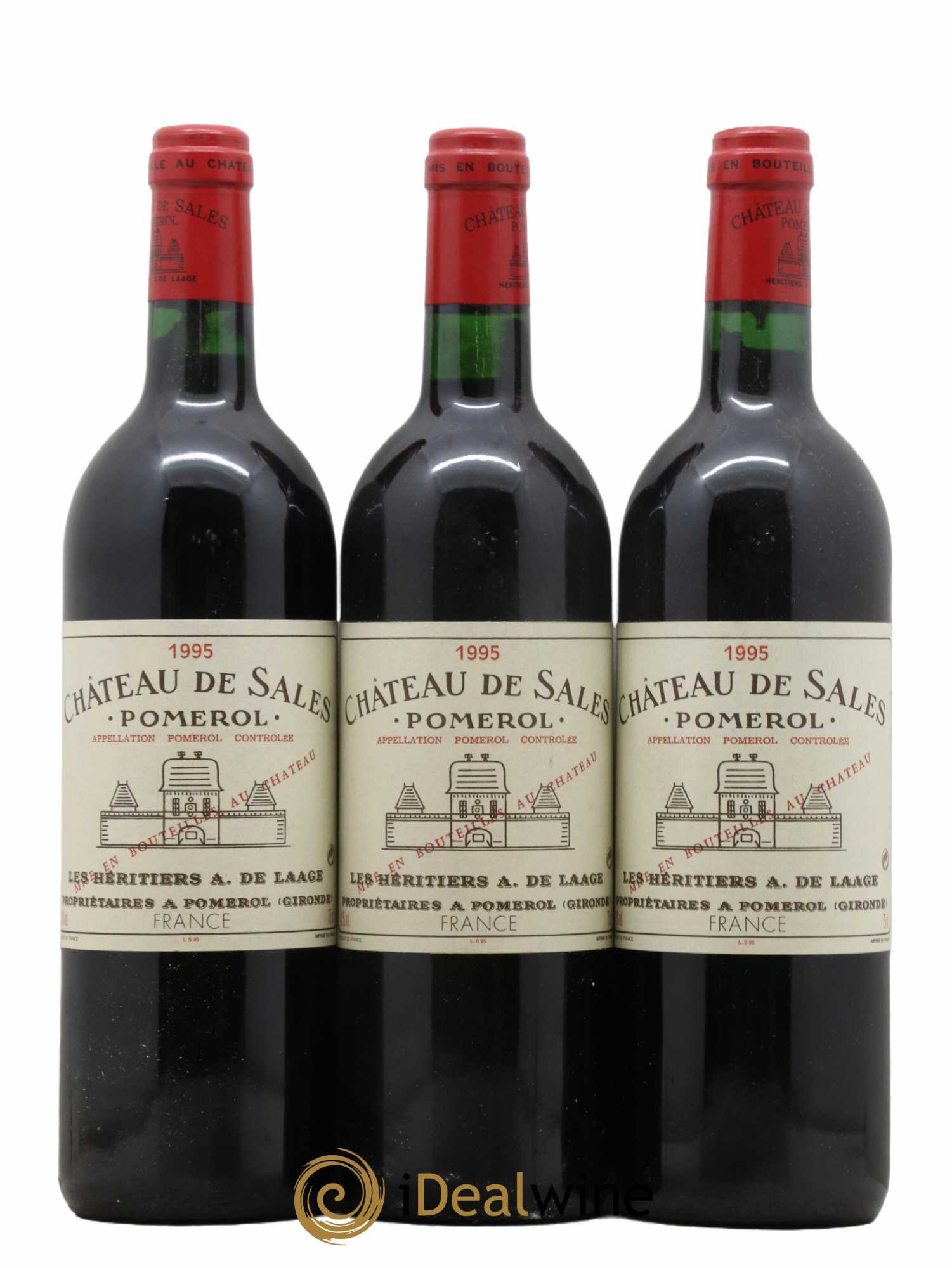 Château de Sales 1995 - Lot de 3 bouteilles - 0