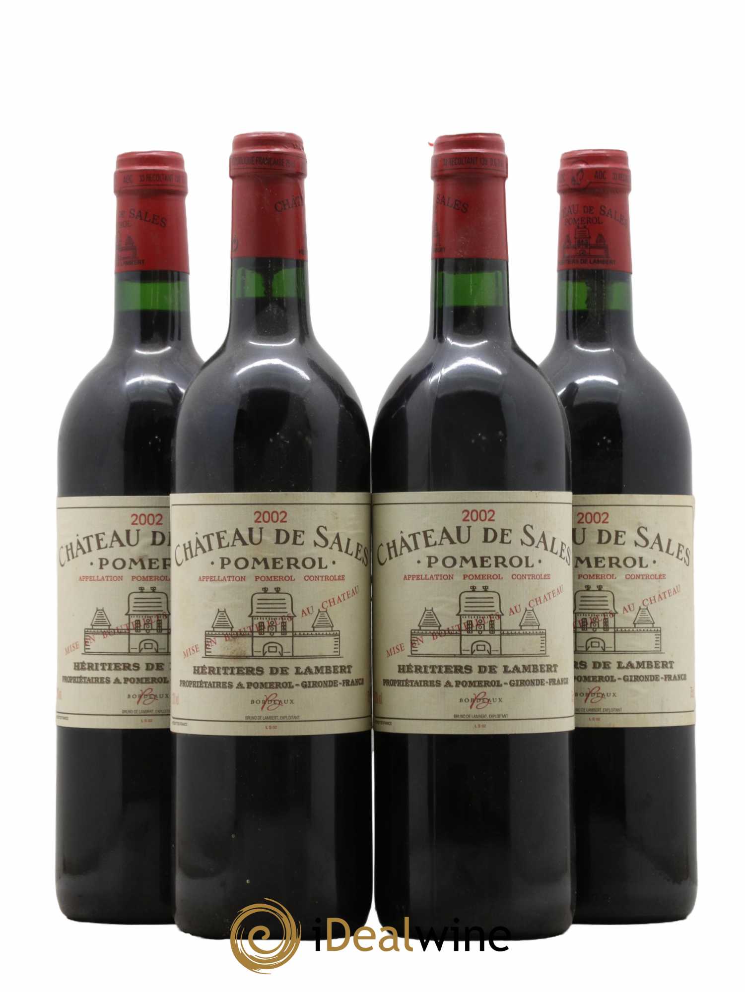 Château de Sales 2002 - Lot de 4 bouteilles - 0
