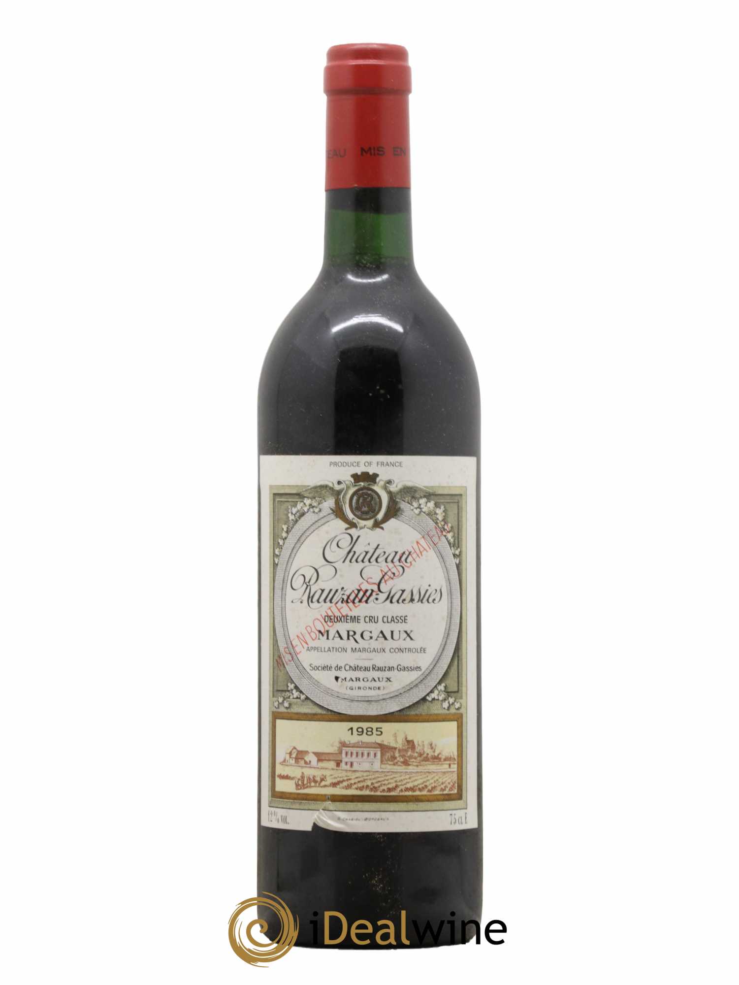 Château Rauzan-Gassies 2ème Grand Cru Classé 1985 - Lot de 1 bouteille - 0