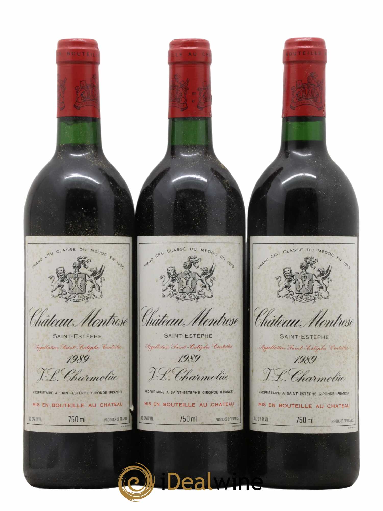 Château Montrose 2ème Grand Cru Classé 1989 - Lot de 3 bouteilles - 0