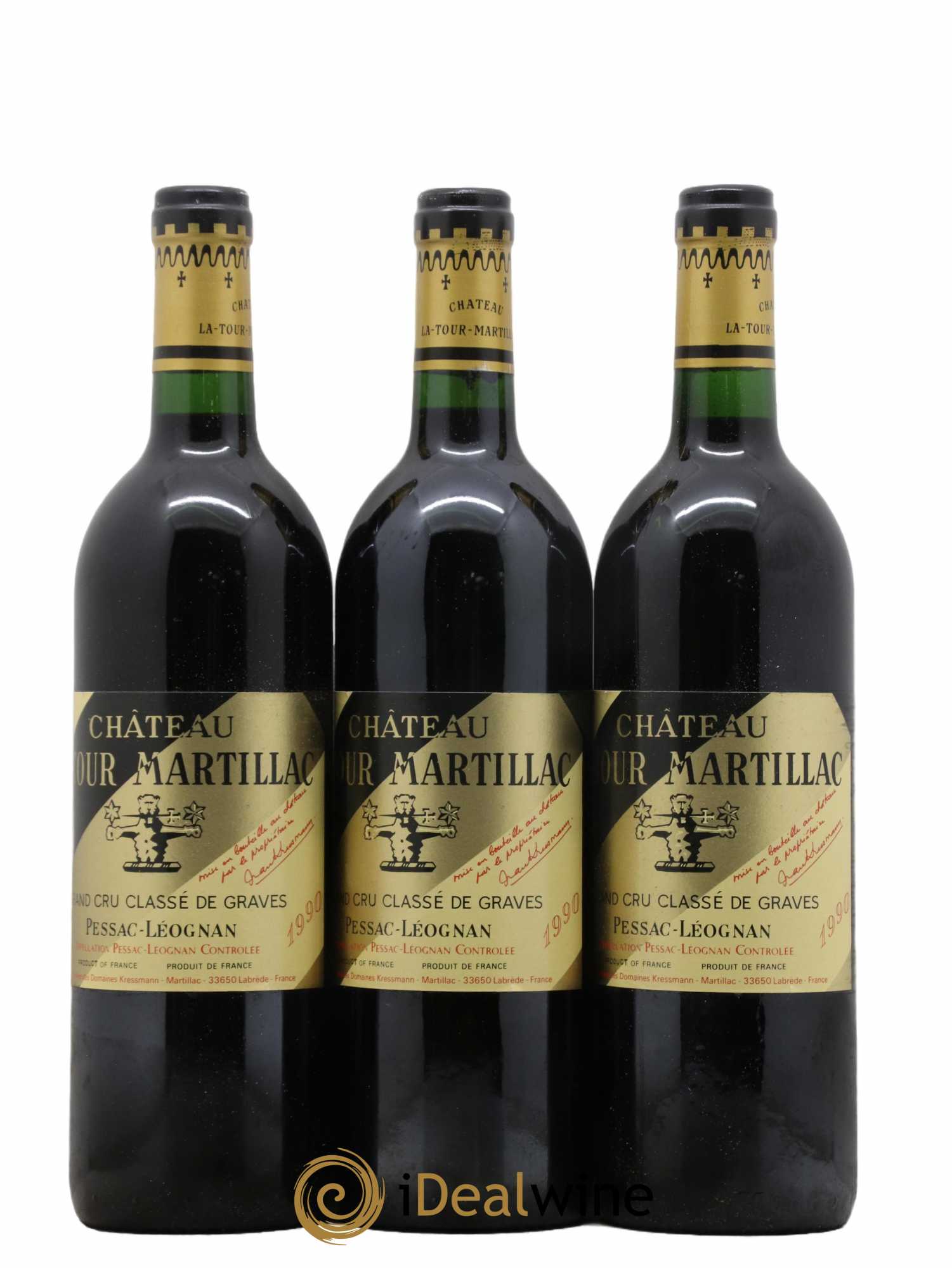 Château Latour-Martillac Cru Classé de Graves 1990 - Lot de 12 bouteilles - 3