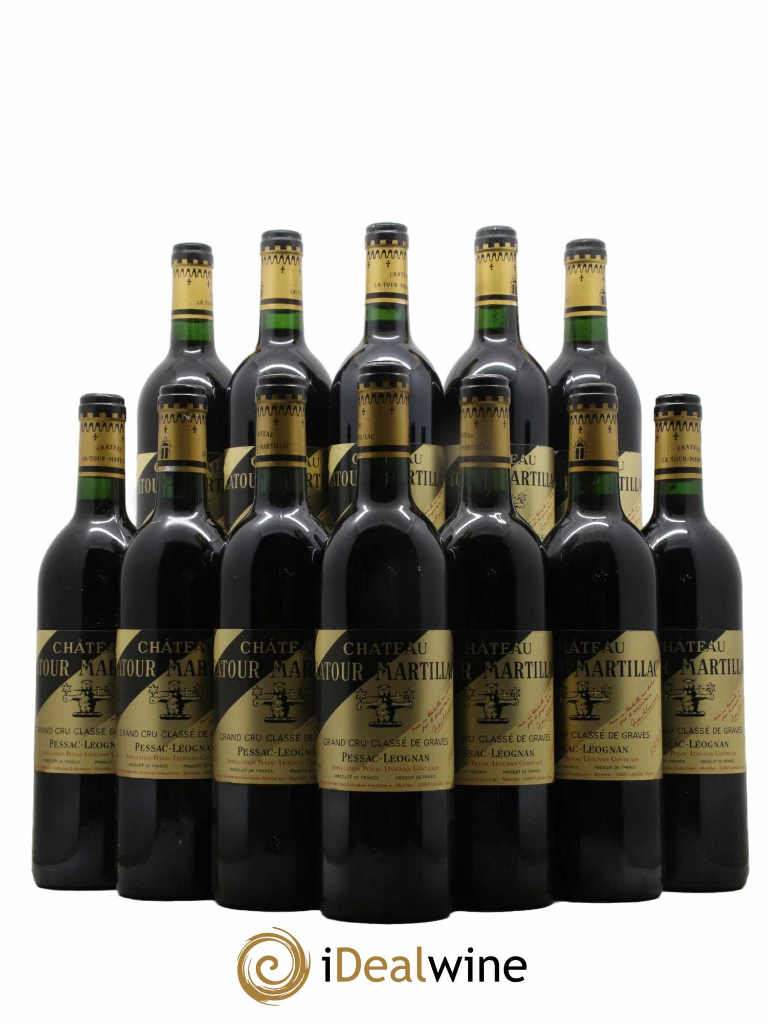 Château Latour-Martillac Cru Classé de Graves 1990 - Lot de 12 bouteilles - 0
